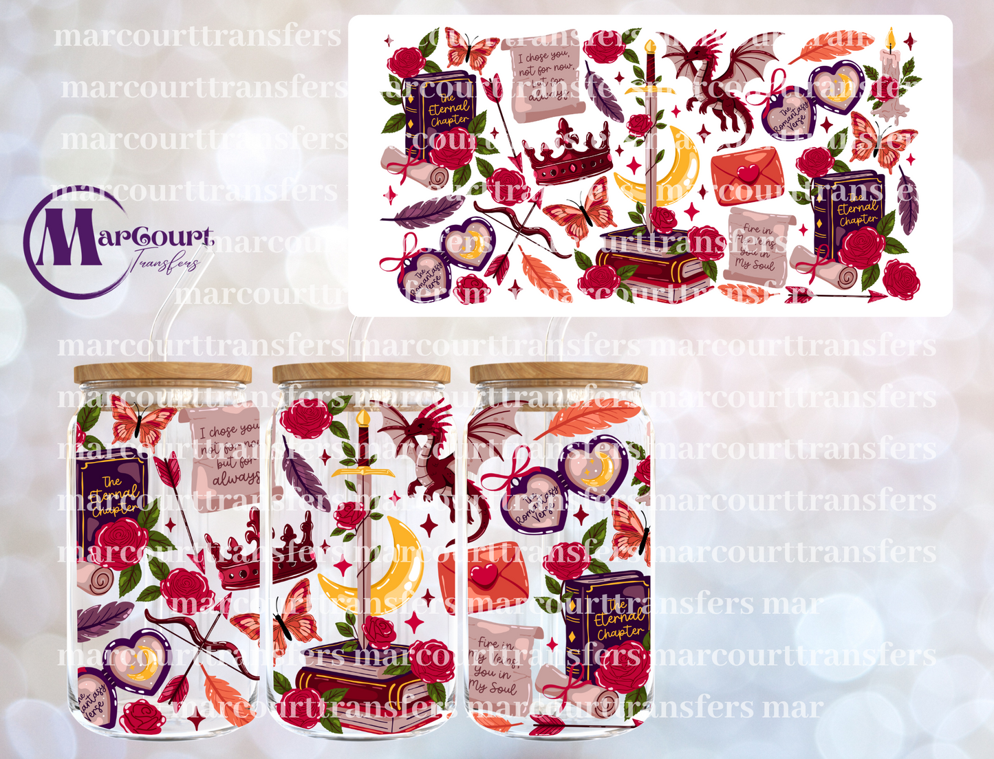ETERNAL ROMANCE CHAPTER-16 0Z-UV DTF CUP WRAP