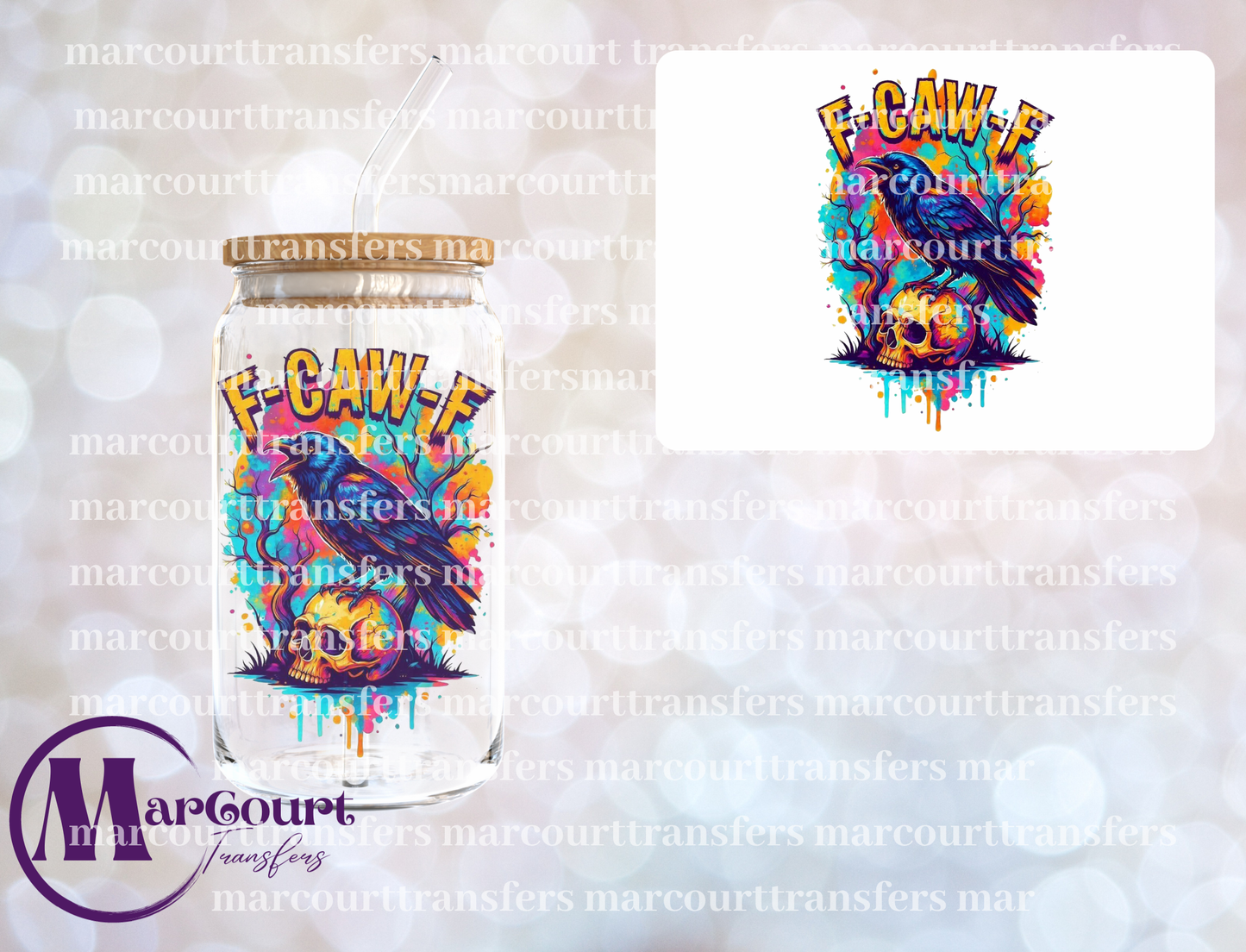 F-CAW-F-CROW-DECAL-UV DTF CUP WRAP