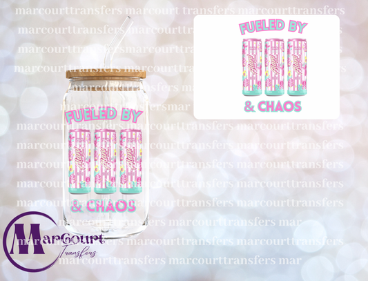 FUELED BY ALANI AND CHAOS-DECAL-UV DTF CUP WRAP