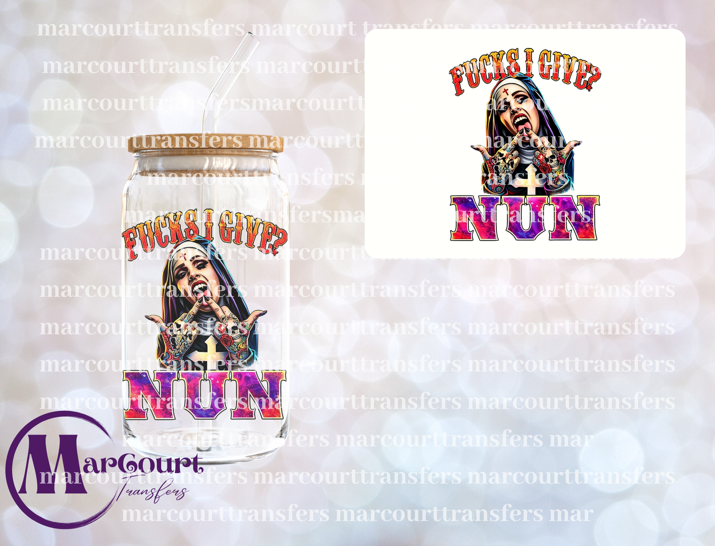 F'S I GIVE NUN-UV DTF CUP WRAP