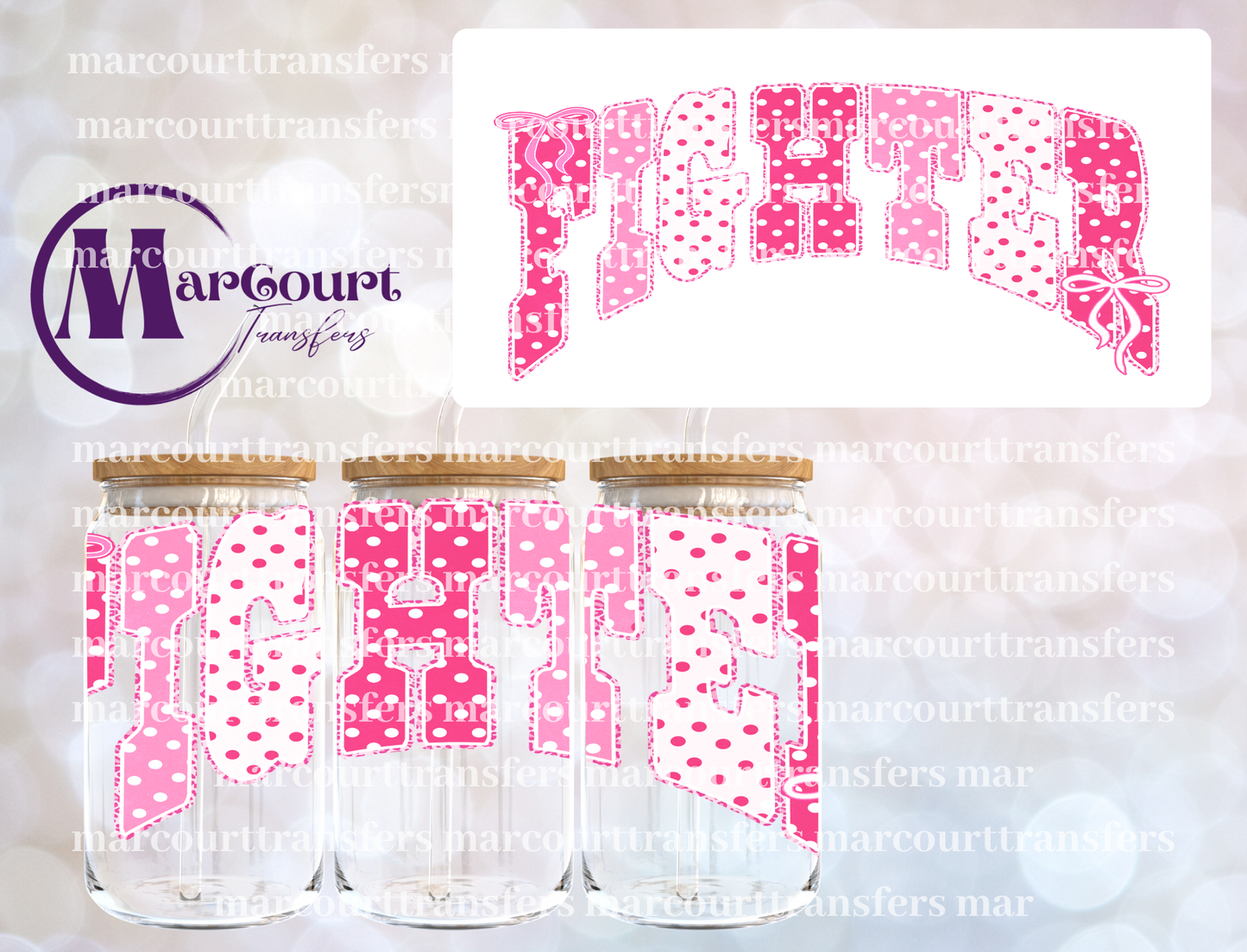 FIGHTER-16 0Z-UV DTF CUP WRAP