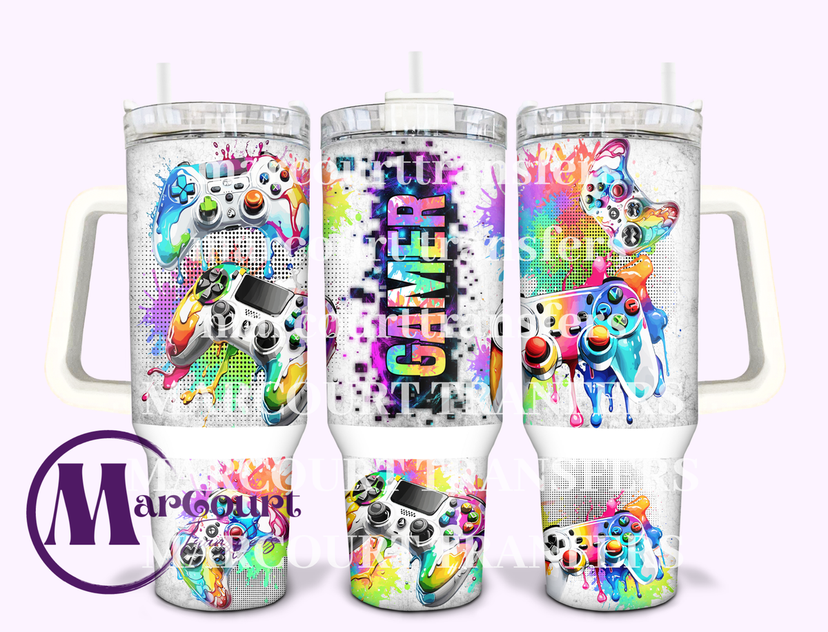 GAMER 2 -40 0Z-UV DTF CUP WRAP