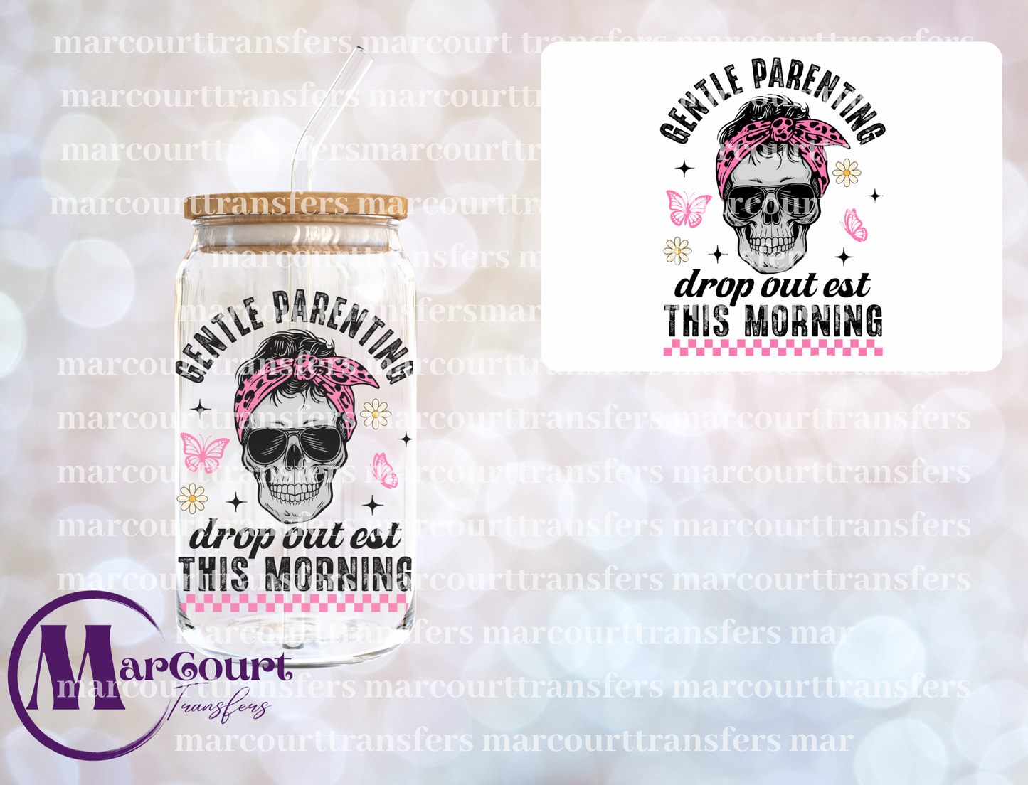 GENTLE PARENTING DROP OUT-DECAL-UV DTF CUP WRAP