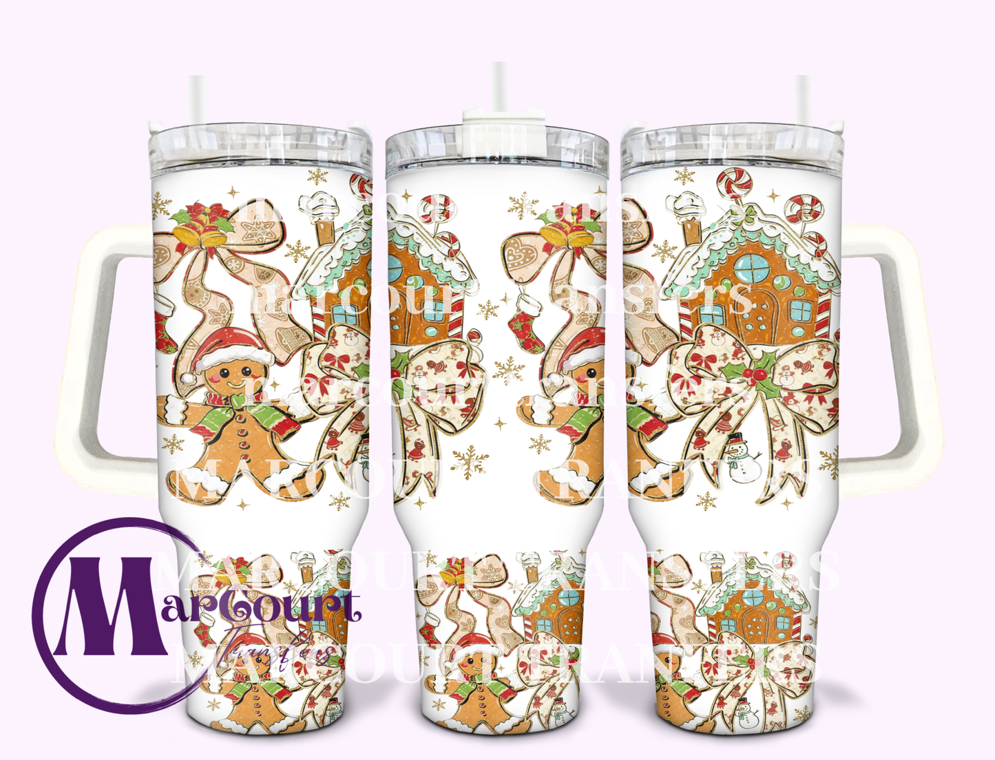 GINGERBREAD COQUETTE-40 0Z-UV DTF CUP WRAP