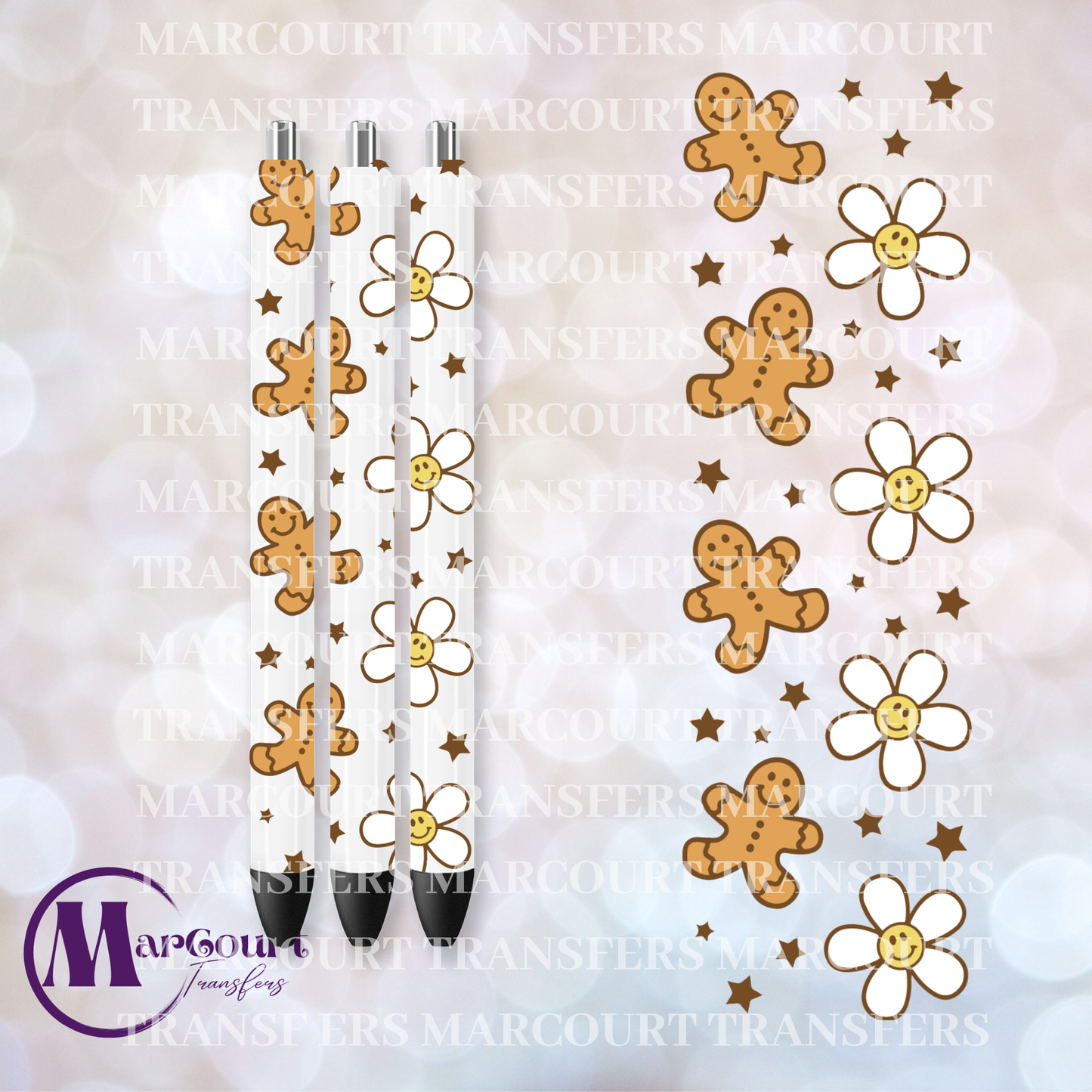 GINGERBREAD AND DAISIES PEN-UV PEN WRAP