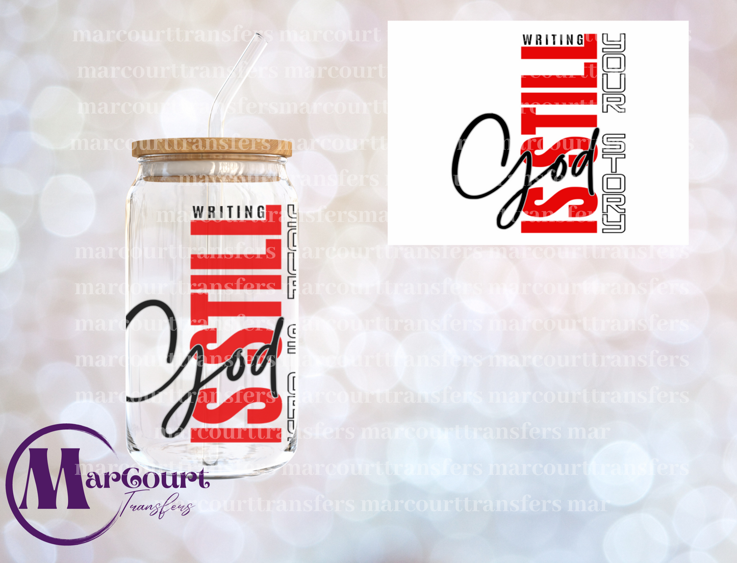 GOD IS STILL WRITING YOUR STORY-DECAL-UV DTF CUP WRAP
