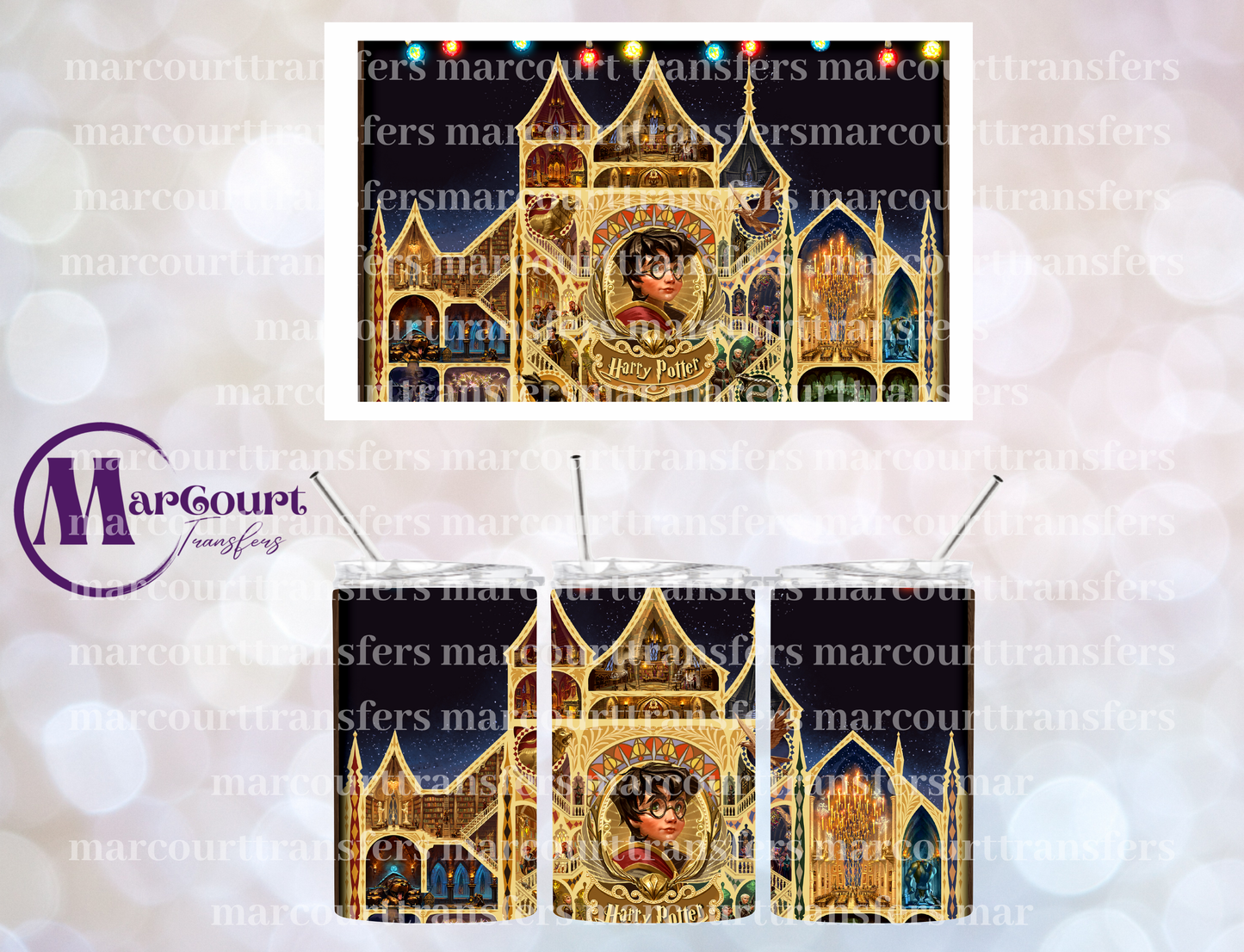 HARRY POTTER #2-12 OZ TUMBLER SUBLIMATION