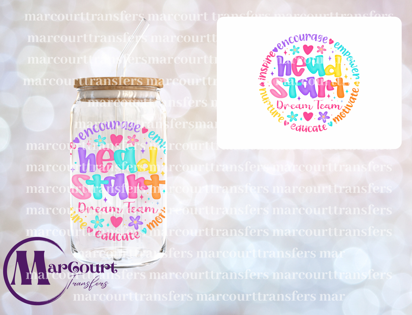 HEAD START DREAM TEAM-DECAL-UV DTF CUP WRAP