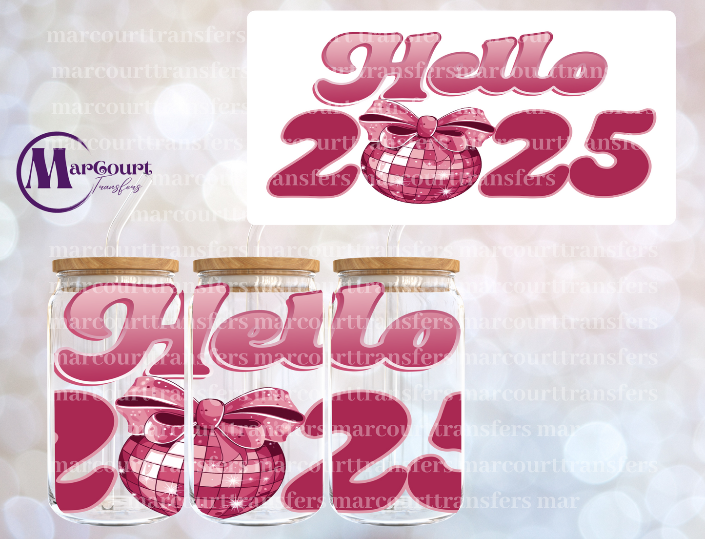 HELLO 2025-16 0Z-UV DTF CUP WRAP