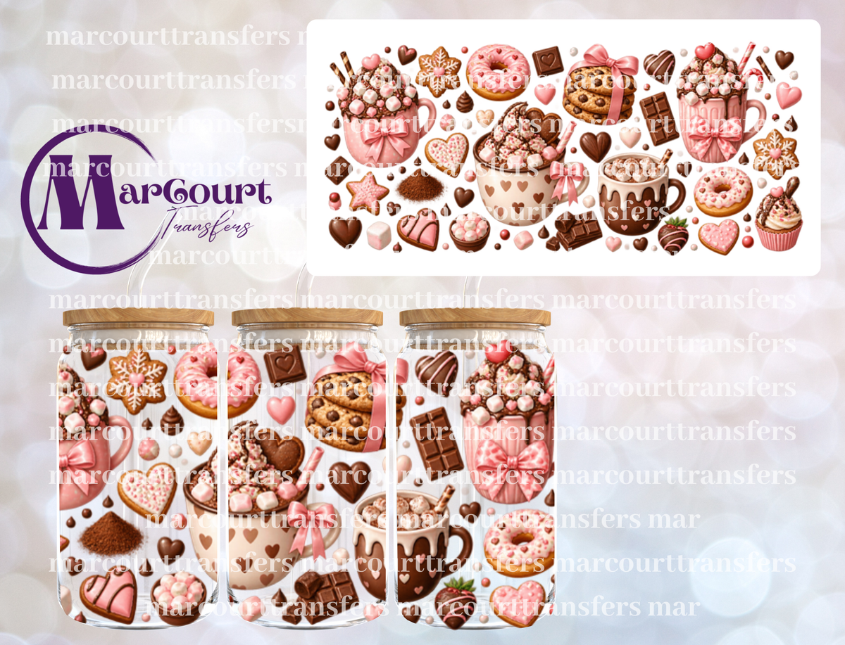 HOT COCOA AND SWEETS-16 0Z-UV DTF CUP WRAP