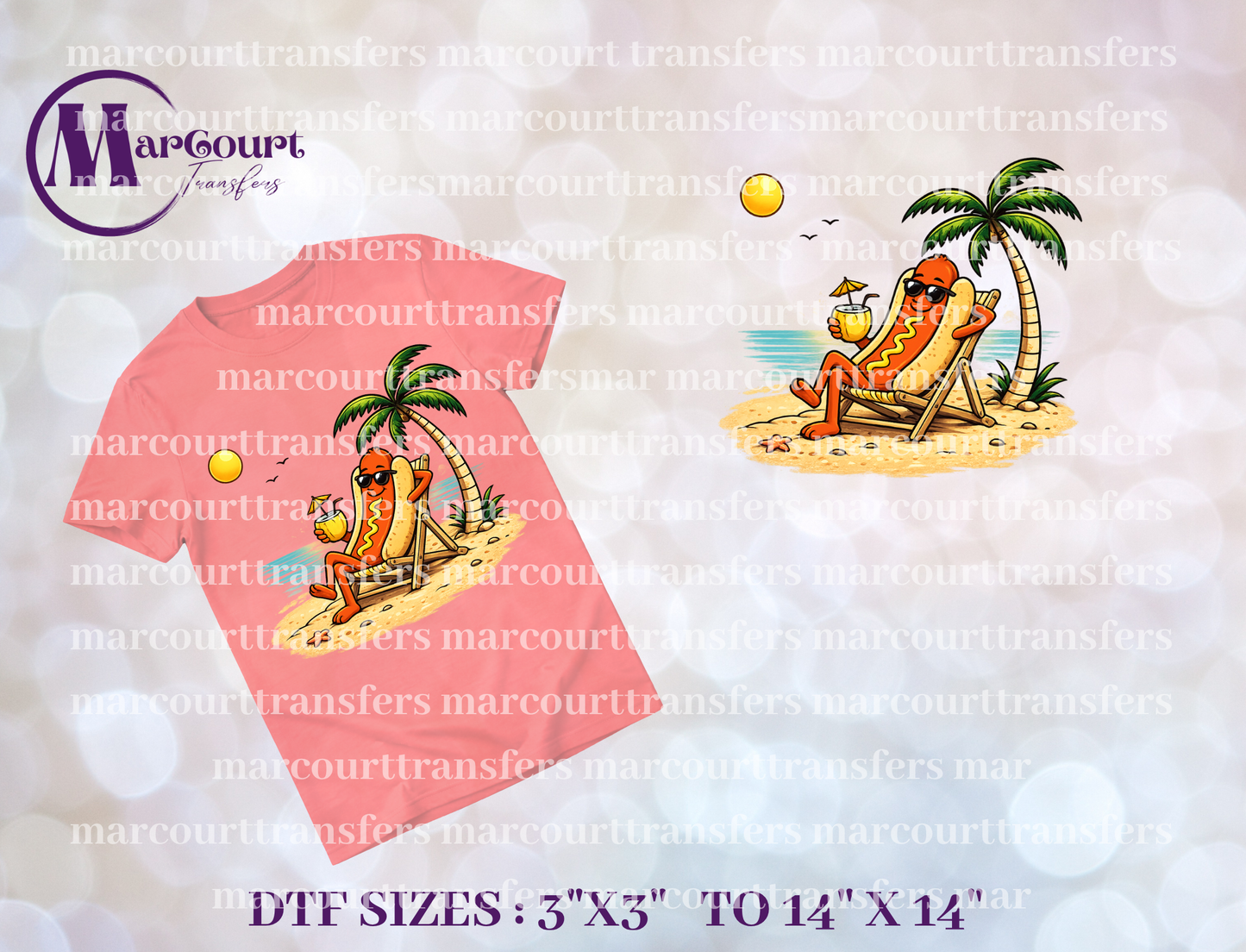 DTF-HOT DOG BEACH