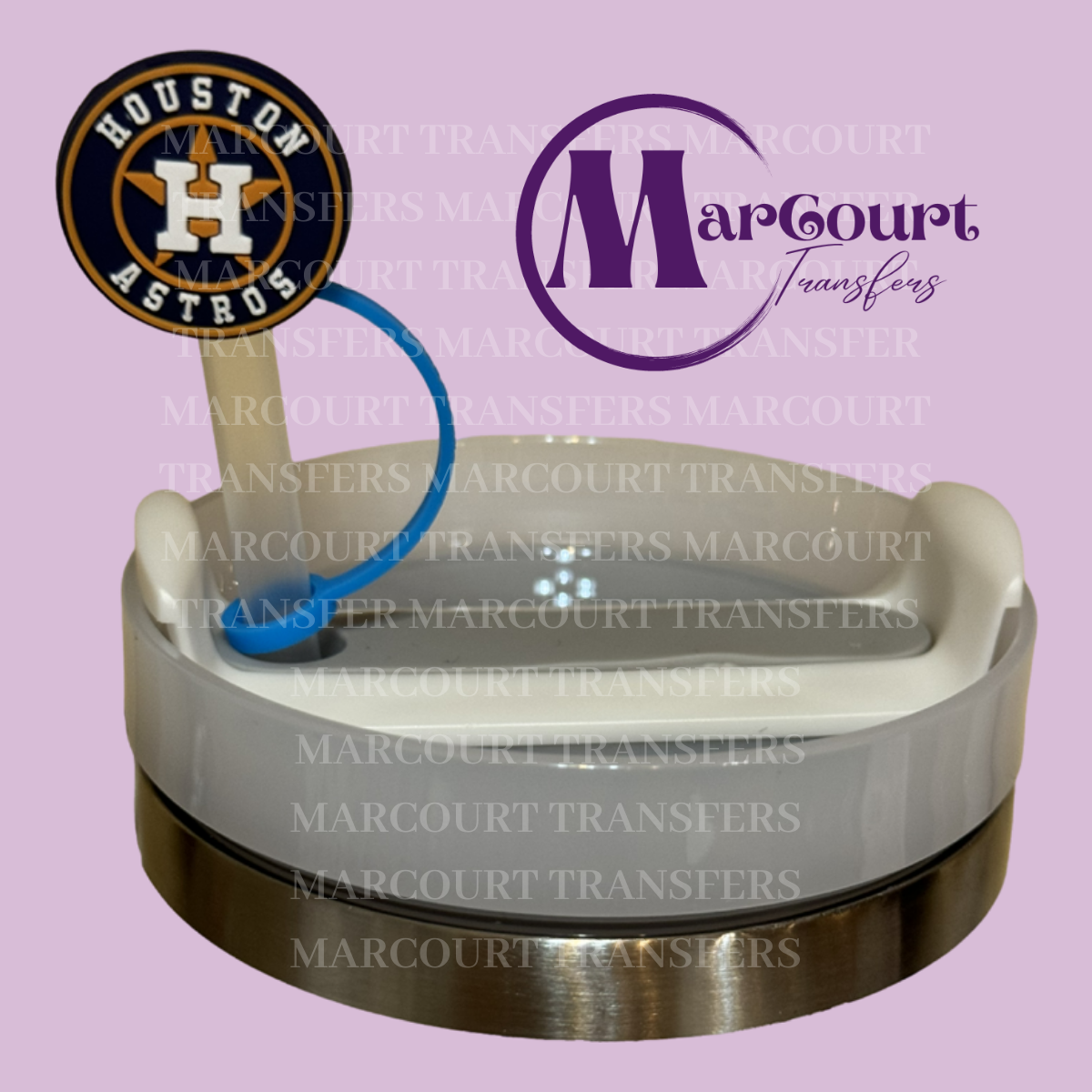 HOUSTON ASTROS ROUND-STRAW TOPPER