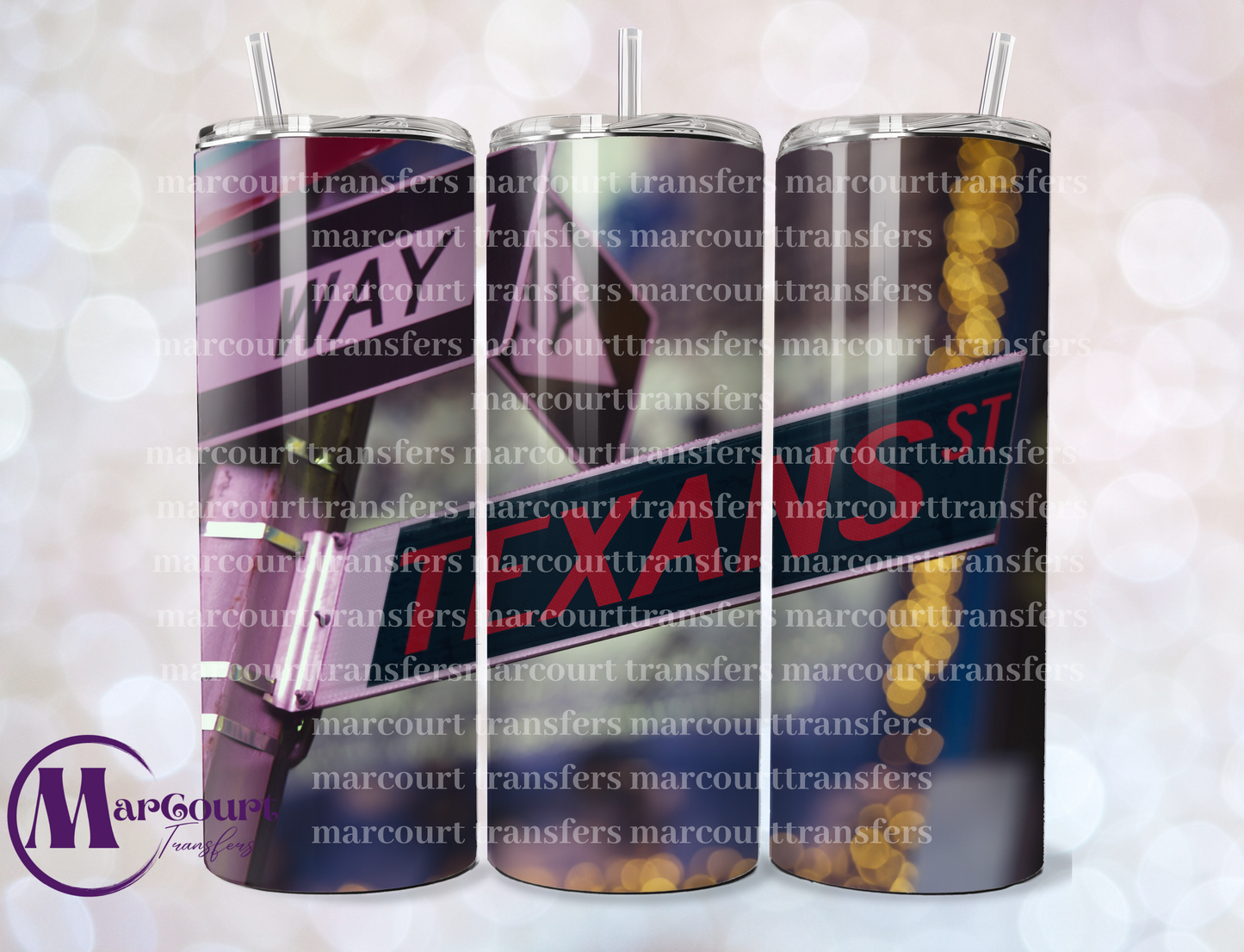 HOUSTON TEXANS STREET SIGN-SKINNY UV DTF TRANSFER