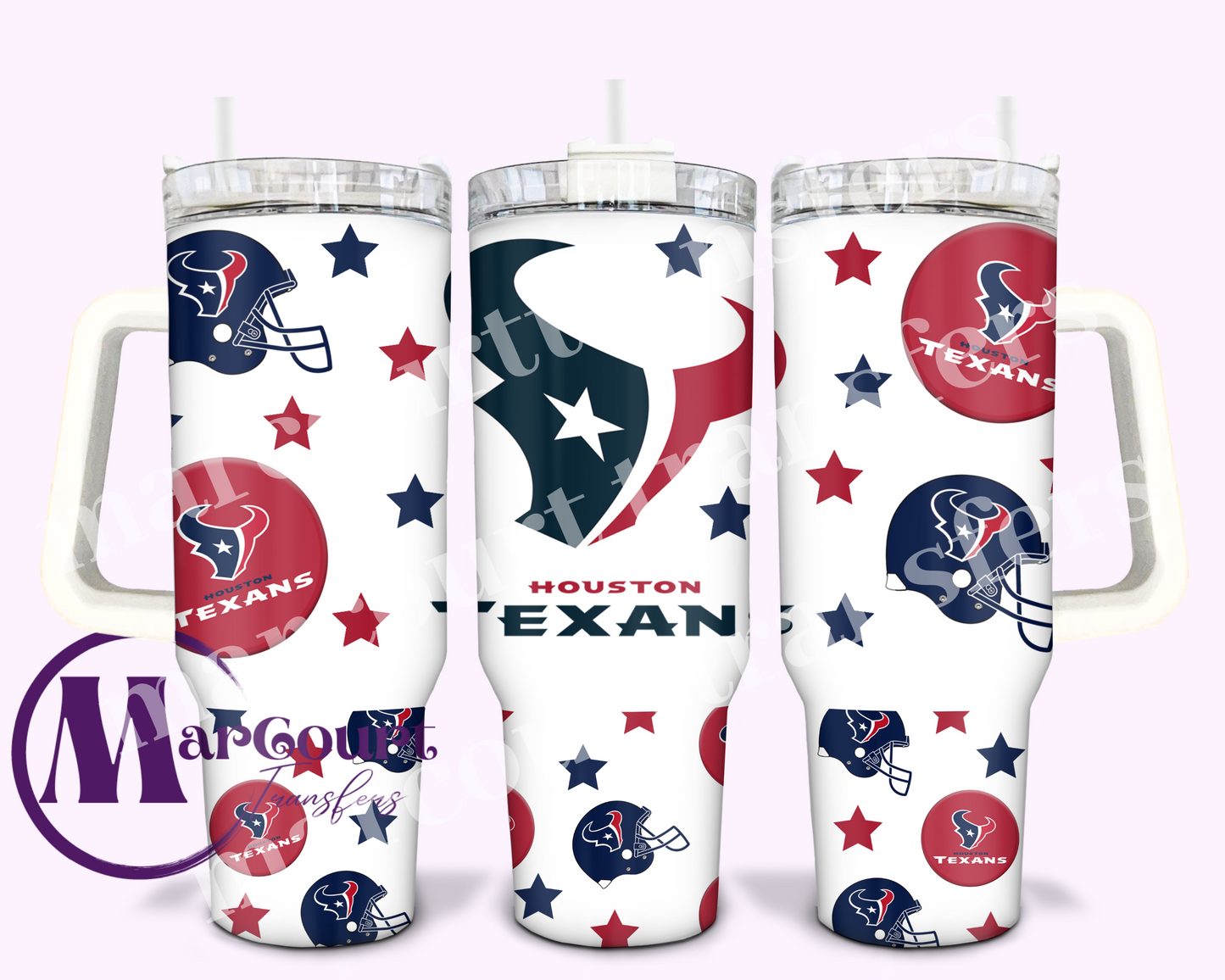 HOUSTON TEXANS-40 OZ-UV DTF CUP WRAP