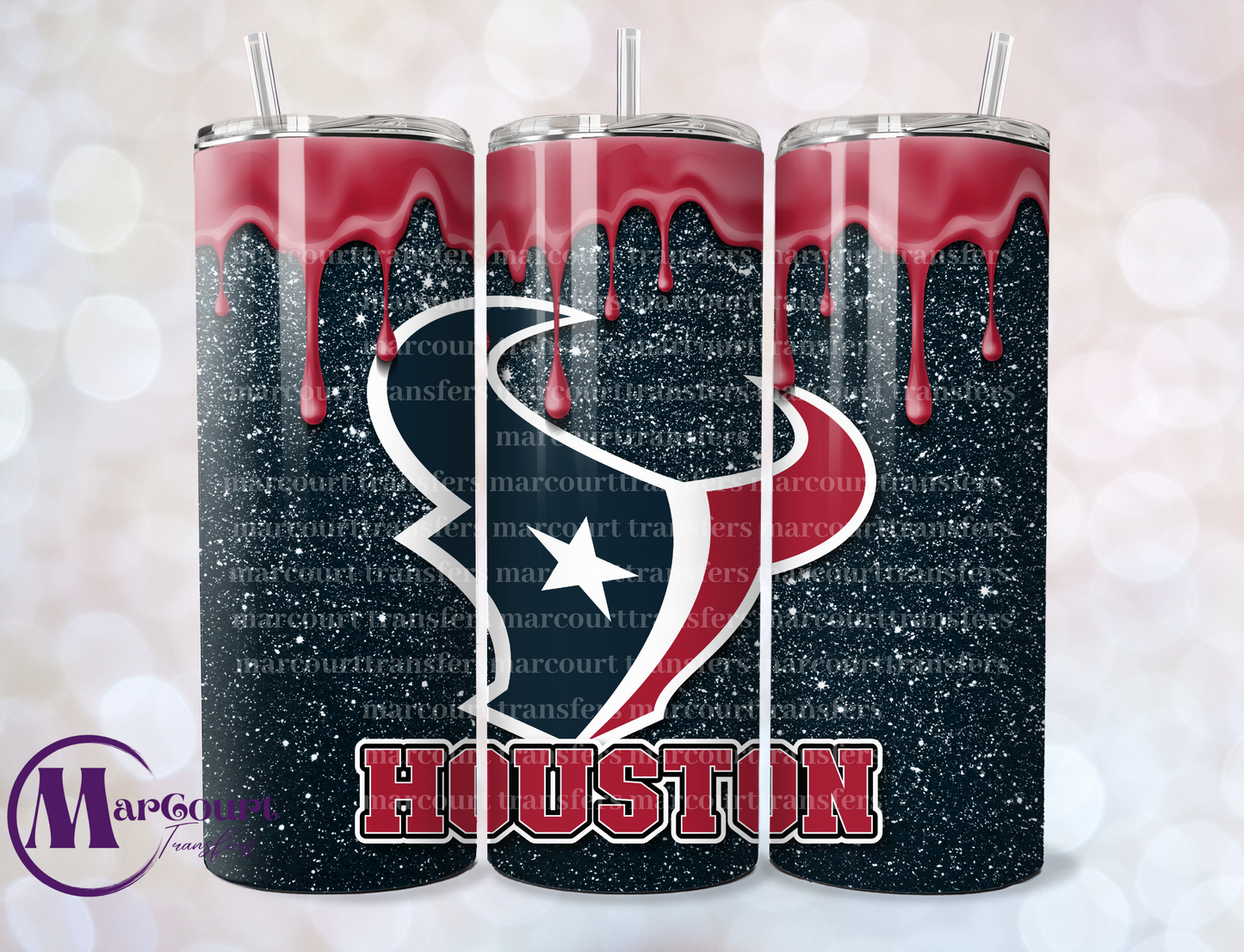 HOUSTON TEXANS DRIP-SKINNY UV DTF TRANSFER