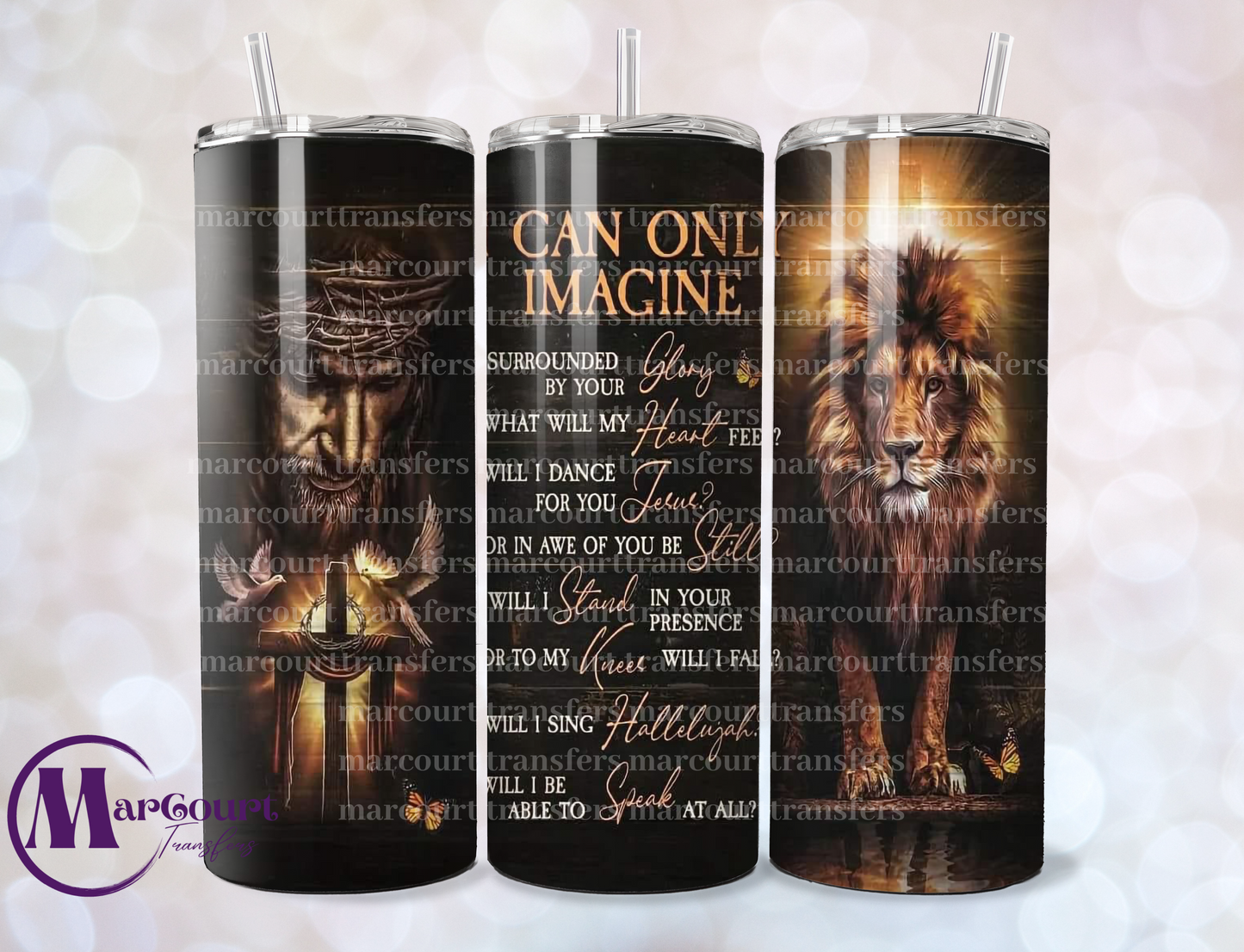 I CAN ONLY IMAGINE- SKINNY TUMBLER TRANSFER (SUBLIMATION)