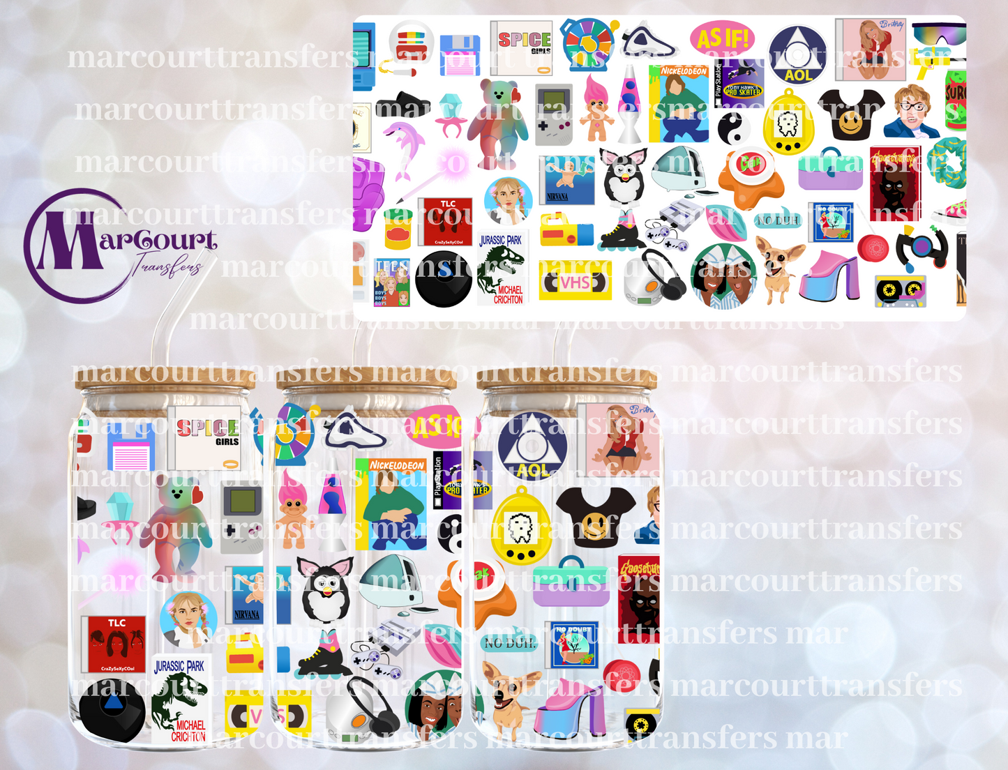 IN MY 90S ERA-16 0Z-UV DTF CUP WRAP