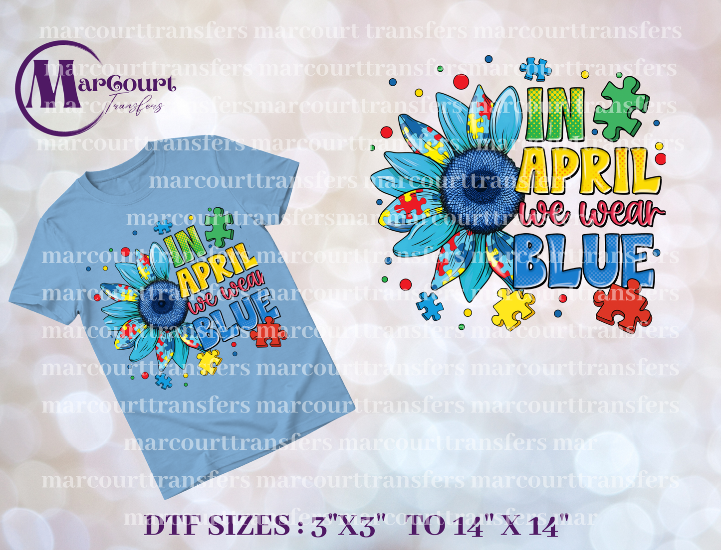 DTF-IN APRIL WE WEAR BLUE