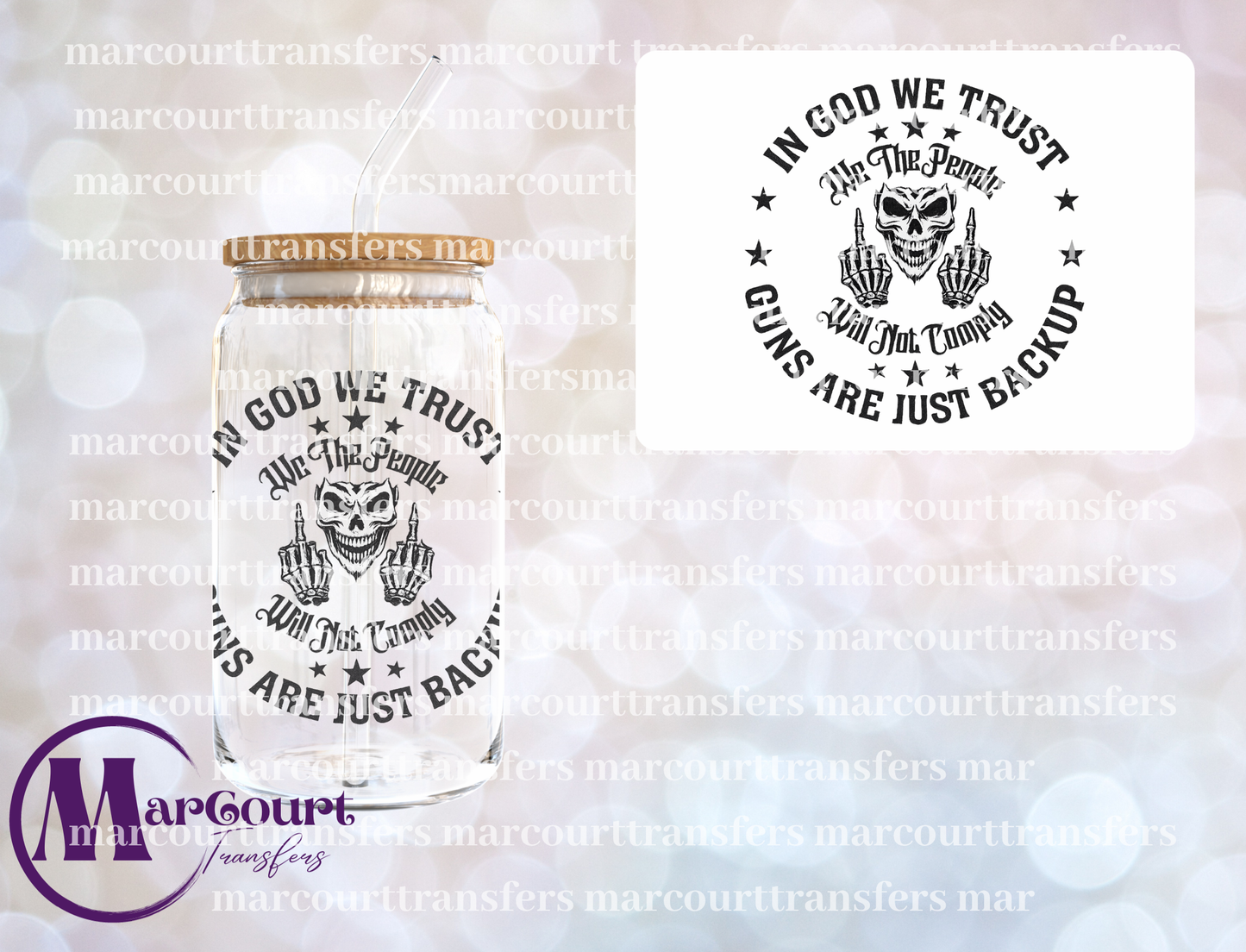IN GOD WE TRUST-UV DTF CUP WRAP
