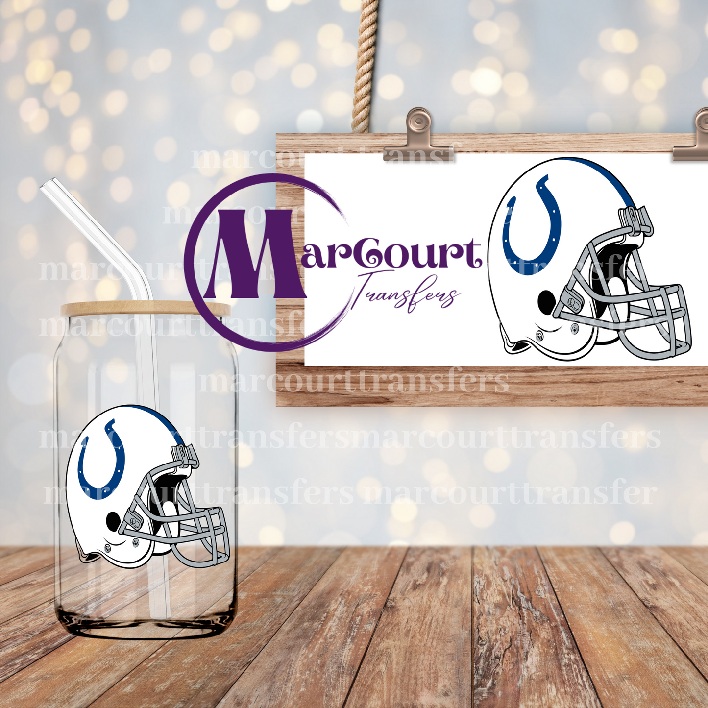 INDIANAPOLIS COLTS DECAL-UV DTF CUP WRAP