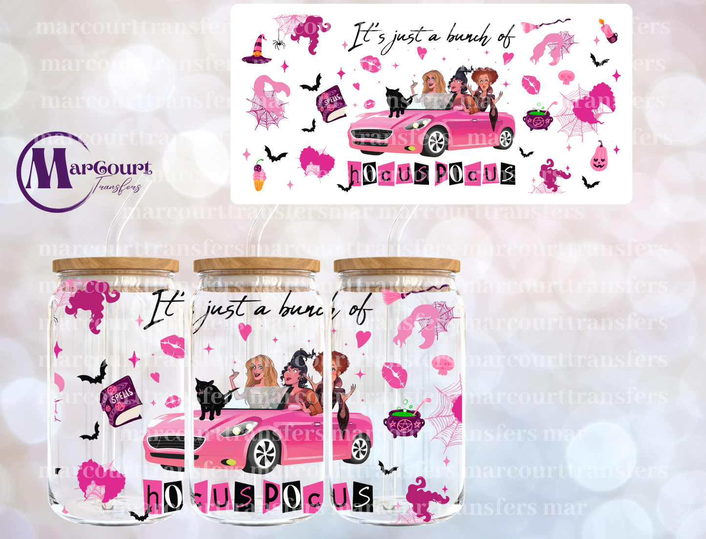 IT'S JUST A BUNCH OF HOCUS POCUS MEAN GIRLS-16 0Z-UV DTF CUP WRAP