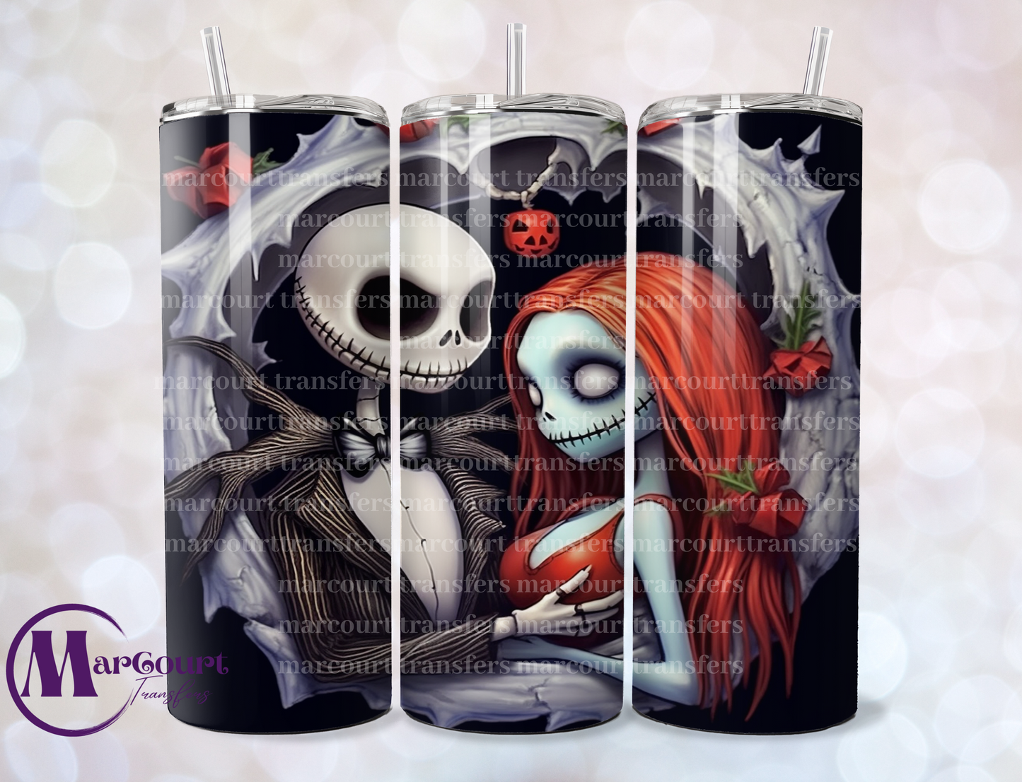 BREAKTHRU JACK AND SALLY-SKINNY TUMBLER TRANSFER (SUBLIMATION)