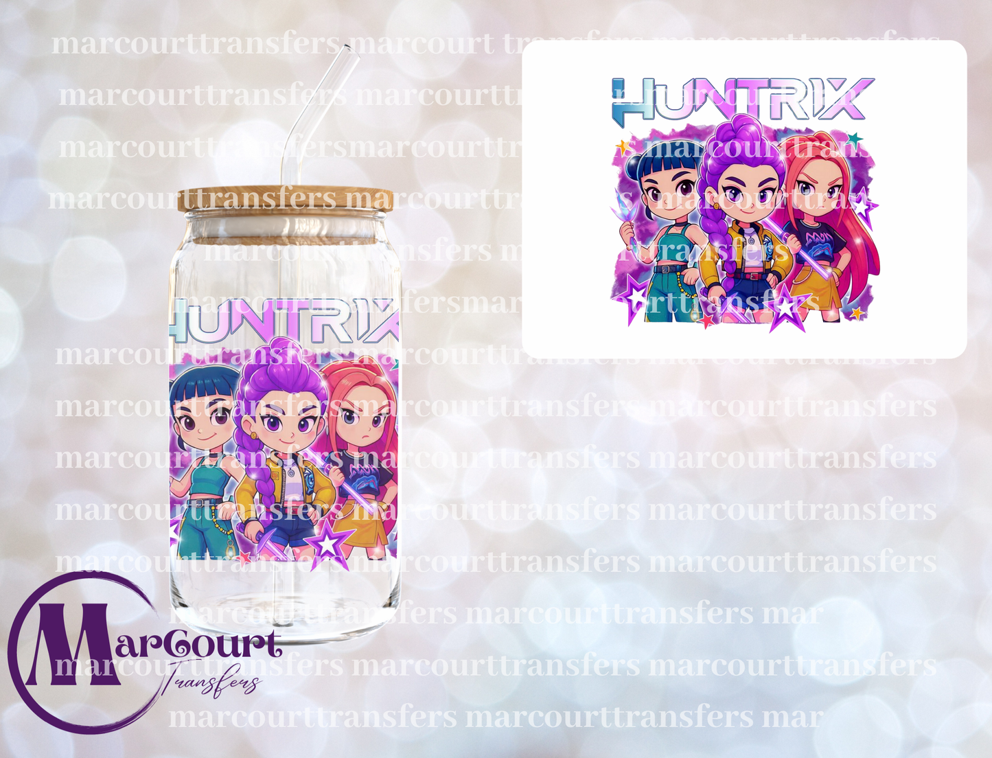 K POP HUNTRIX 2-DECAL-UV DTF CUP WRAP