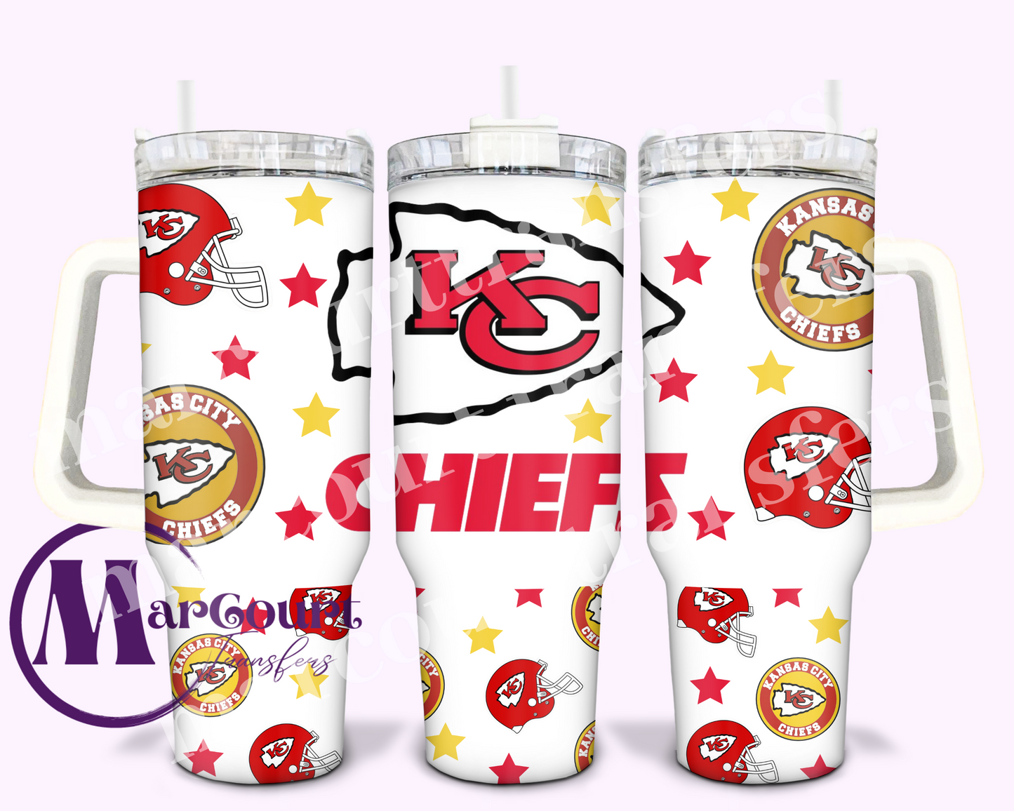 KANSAS CITY CHIEFS-40 OZ-UV DTF CUP WRAP