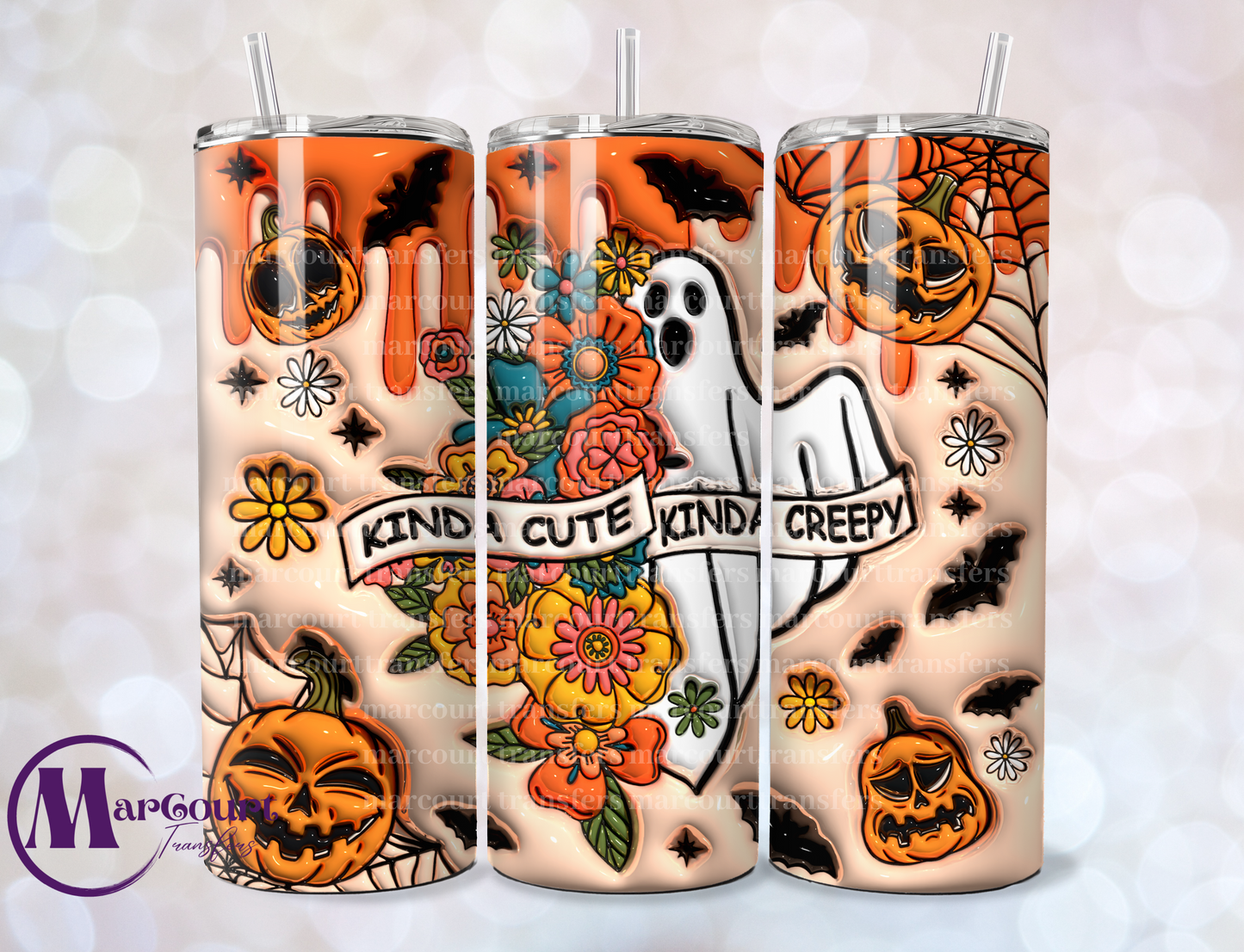 KINDA CUTE KINDA CREEPY-SKINNY TUMBLER TRANSFER (SUBLIMATION)