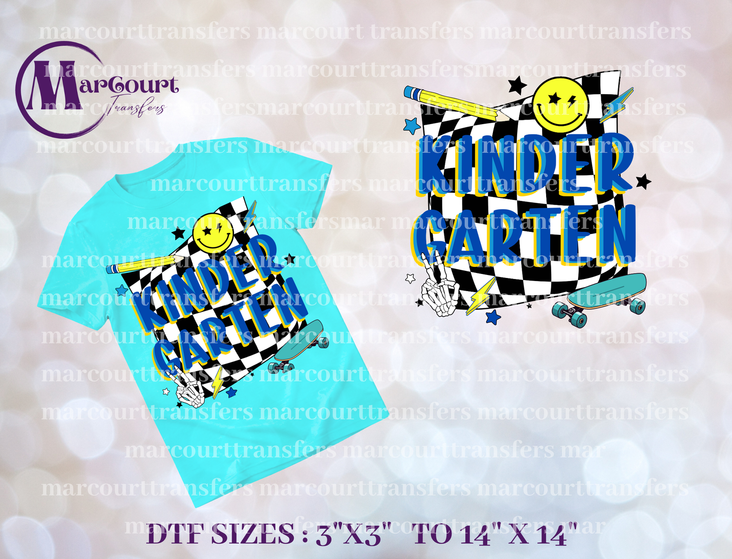 DTF-KINDERGARTEN CHECKERED
