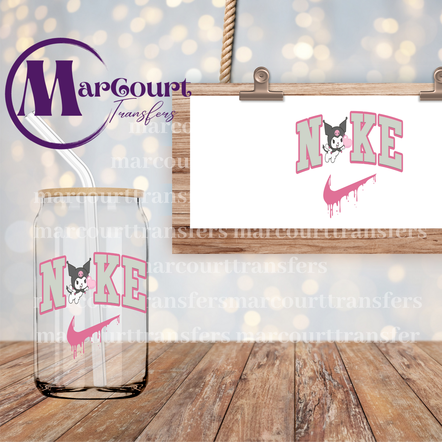 KITTY N*KE-DECAL-UV DTF CUP WRAP