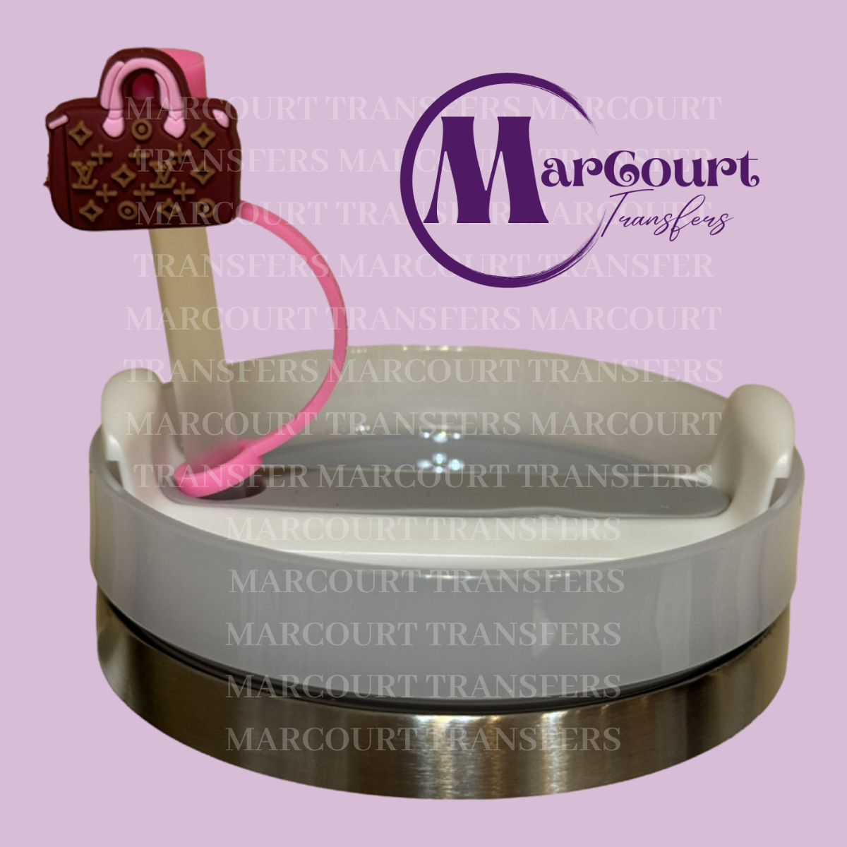 LOUIS INSPIRED PURSE 1-STRAW TOPPER