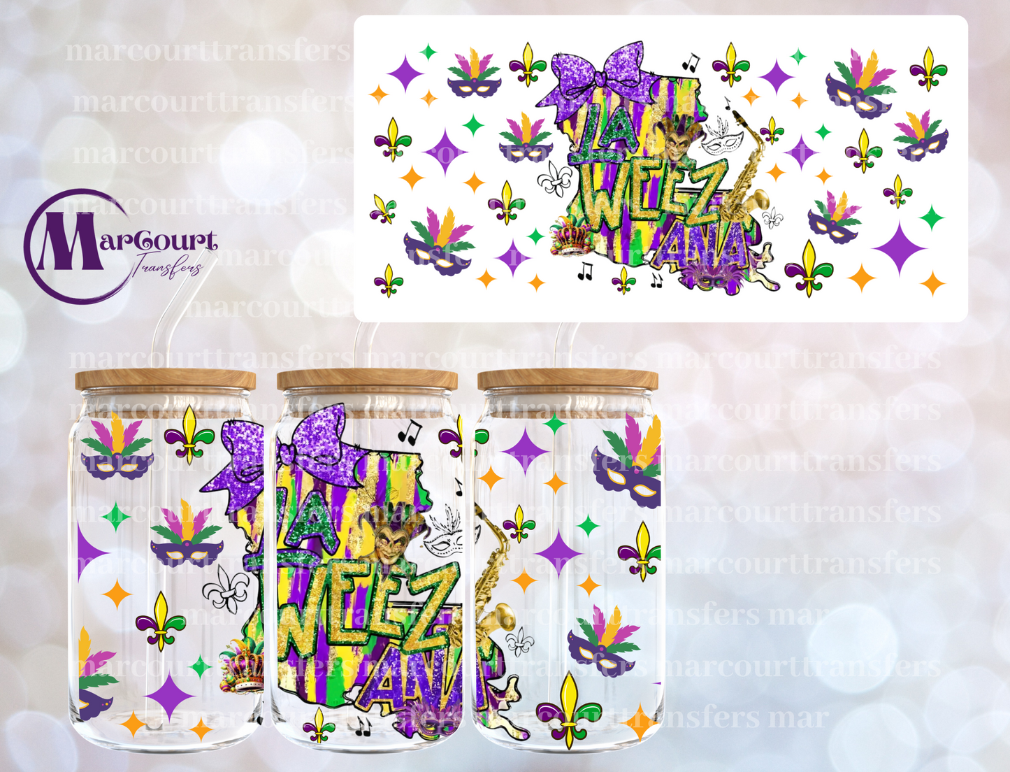 LA WEEZ ANA-16 0Z-UV DTF CUP WRAP