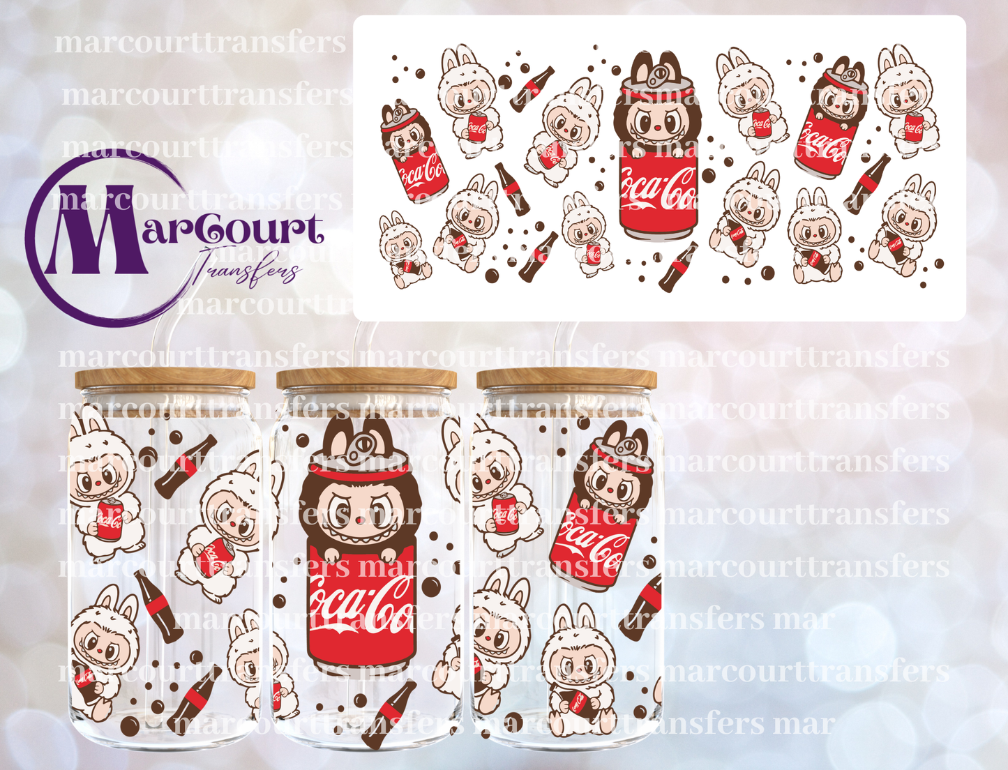 LABUBU COCA COLA-16 0Z-UV DTF CUP WRAP