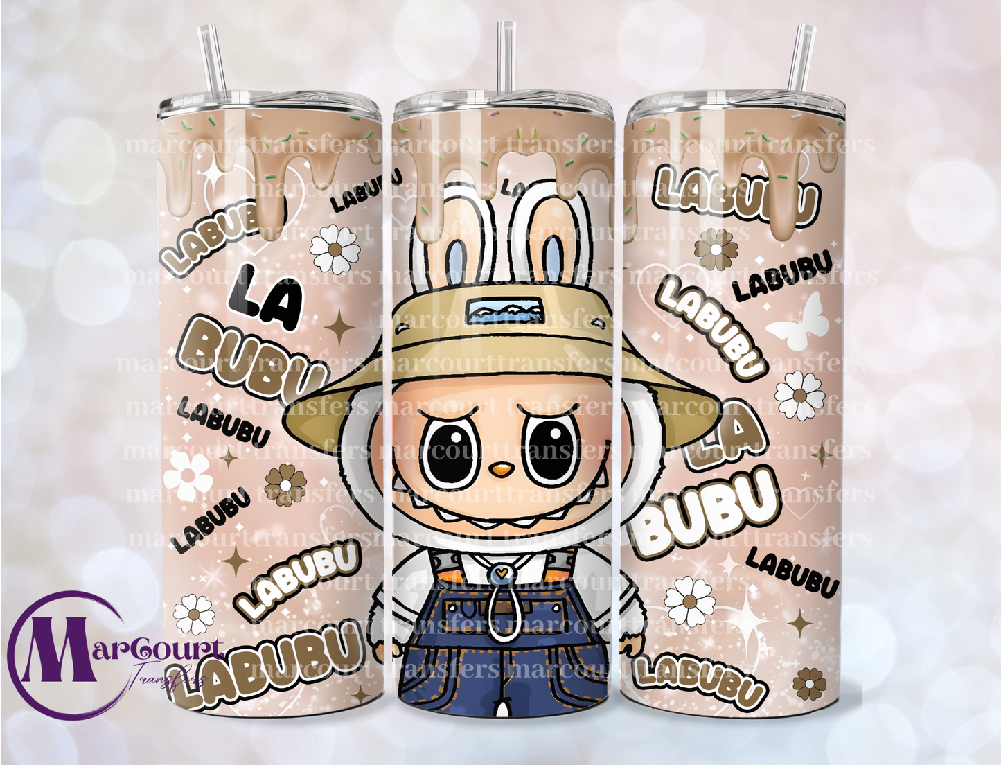 LABUBU OVERALLS-20 OZ-UV DTF CUP WRAP