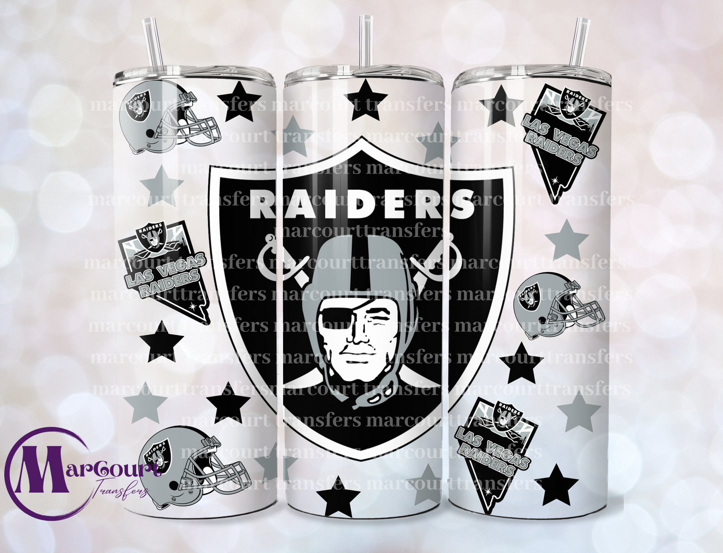 LAS VEGAS RAIDERS-SKINNY UV DTF TRANSFER