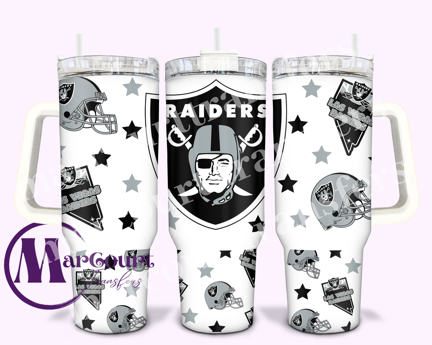 LAS VEGAS RAIDERS-40 OZ-UV DTF CUP WRAP