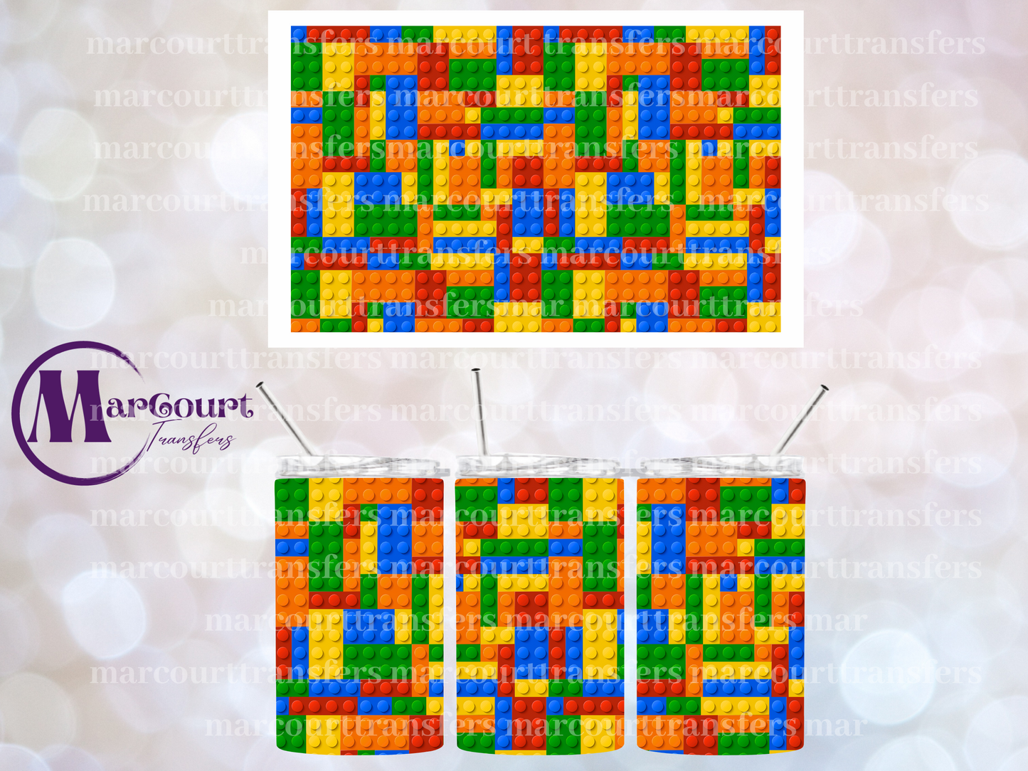BUILDING BLOCKS LEGO DUPE-12 OZ TUMBLER SUBLIMATION