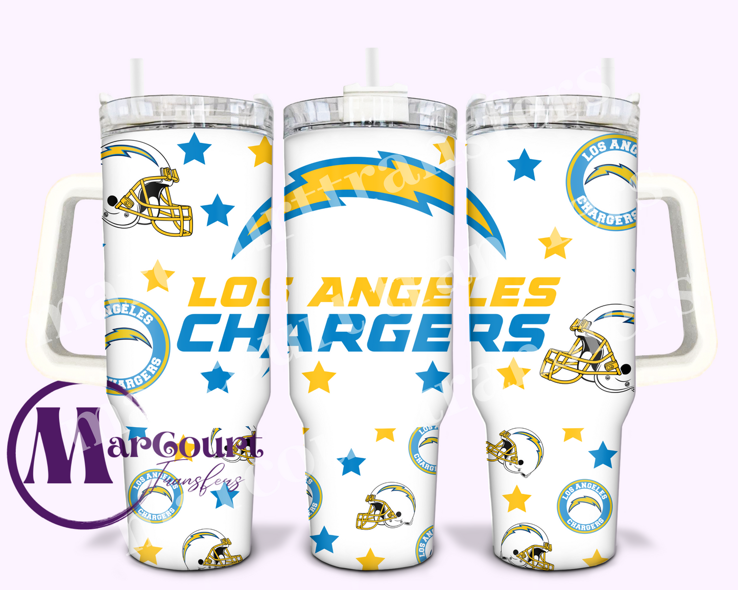 LOS ANGELES CHARGERS-40 OZ-UV DTF CUP WRAP
