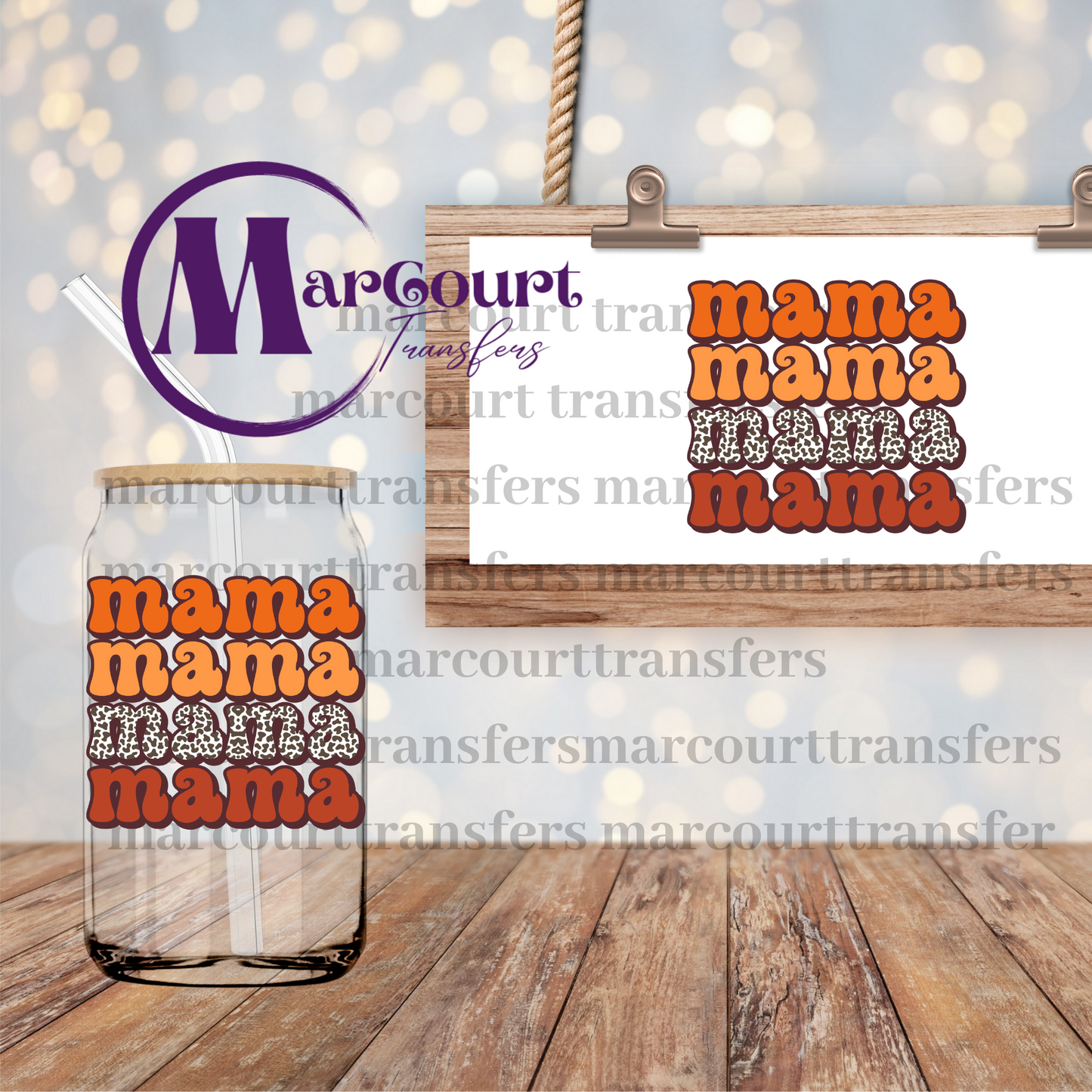 MAMA MAMA MAMA MAMA FALL-DECAL-UV DTF CUP WRAP