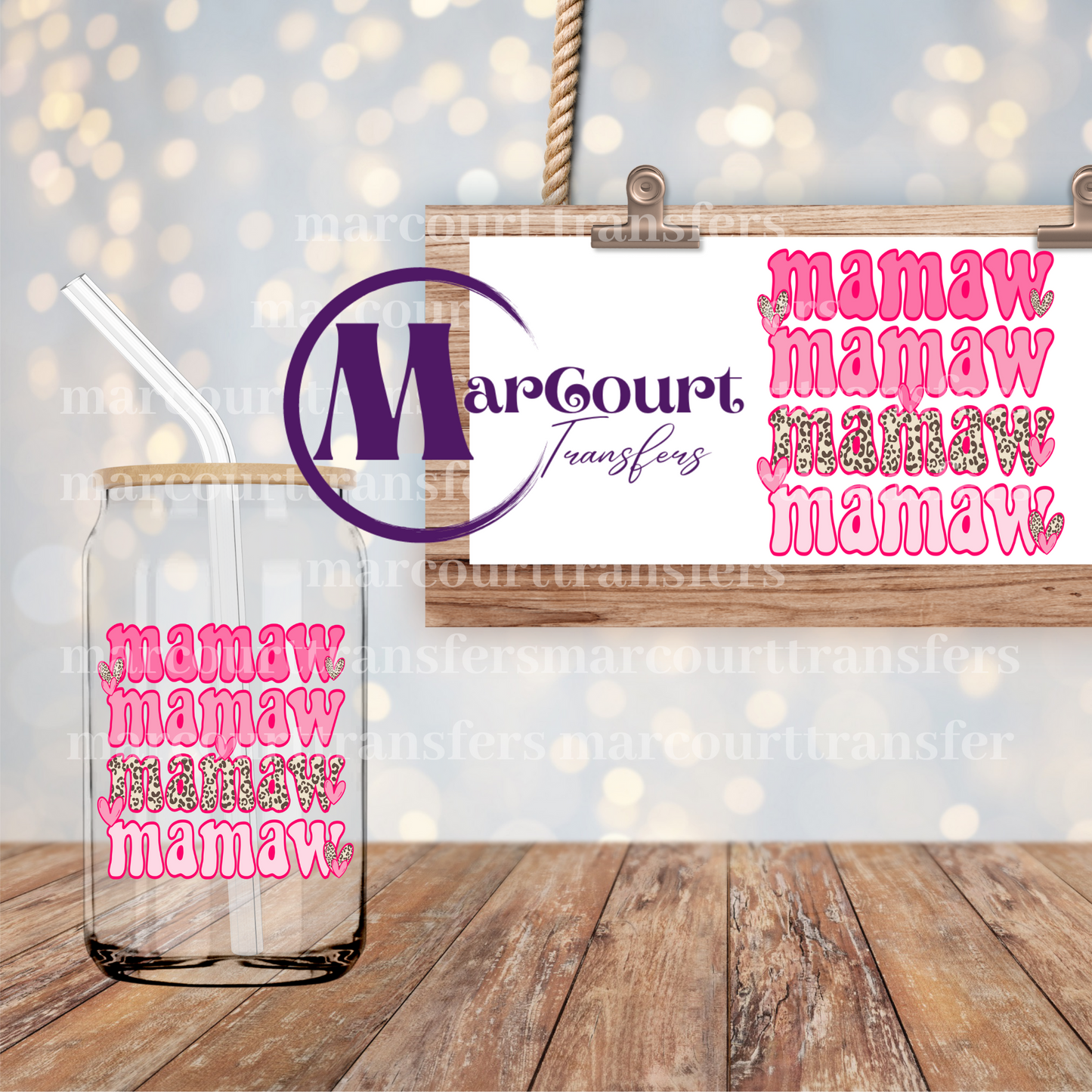 MAMAW-DECAL-UV DTF CUP WRAP