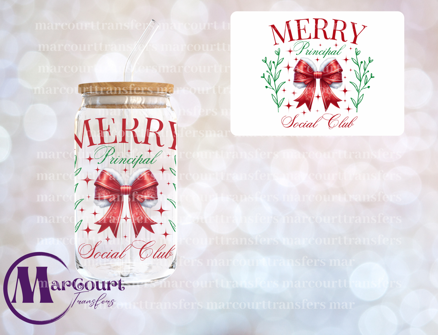 MERRY SOCIAL CLUB PRINCIPAL-DECAL-UV DTF CUP WRAP