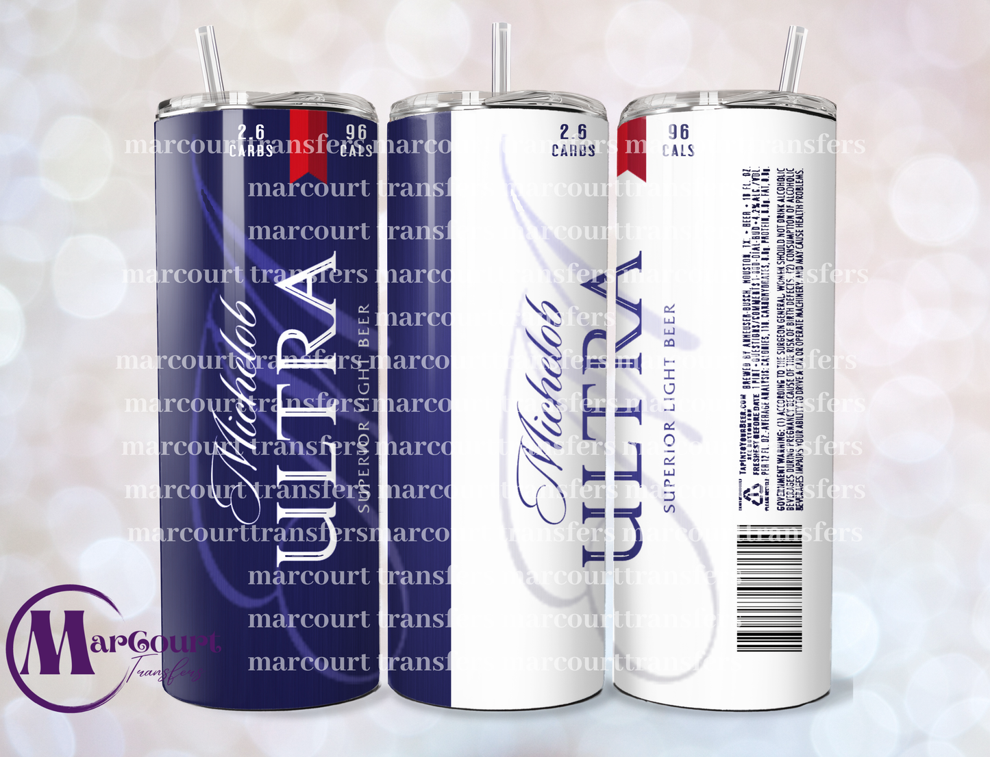 MICHELOB ULTRA-20 OZ-UV DTF CUP WRAP