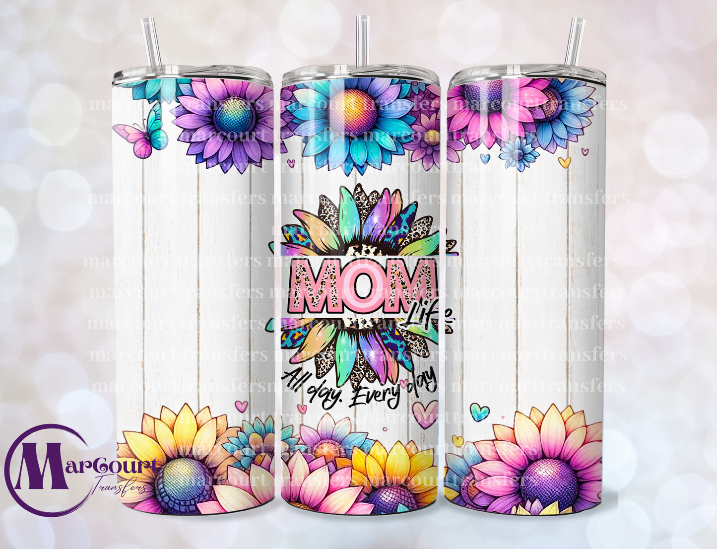 MOM ALL DAY EVERY DAY-SKINNY TUMBLER TRANSFER