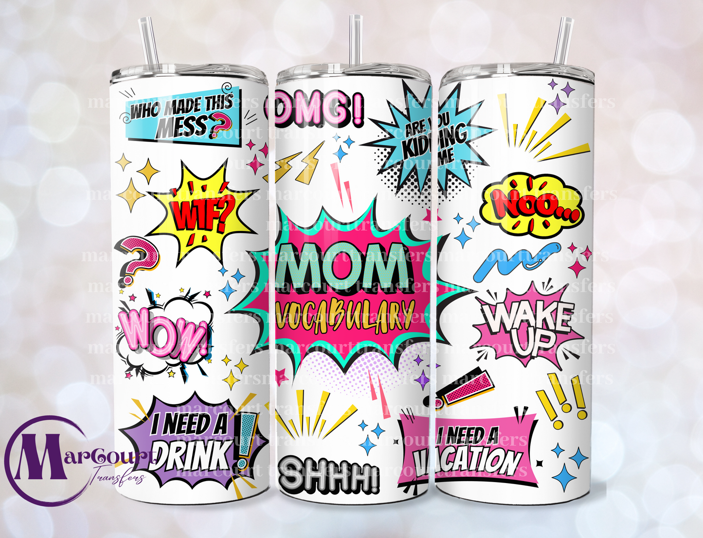MOM VOCABULARY 2-SKINNY TUMBLER TRANSFER