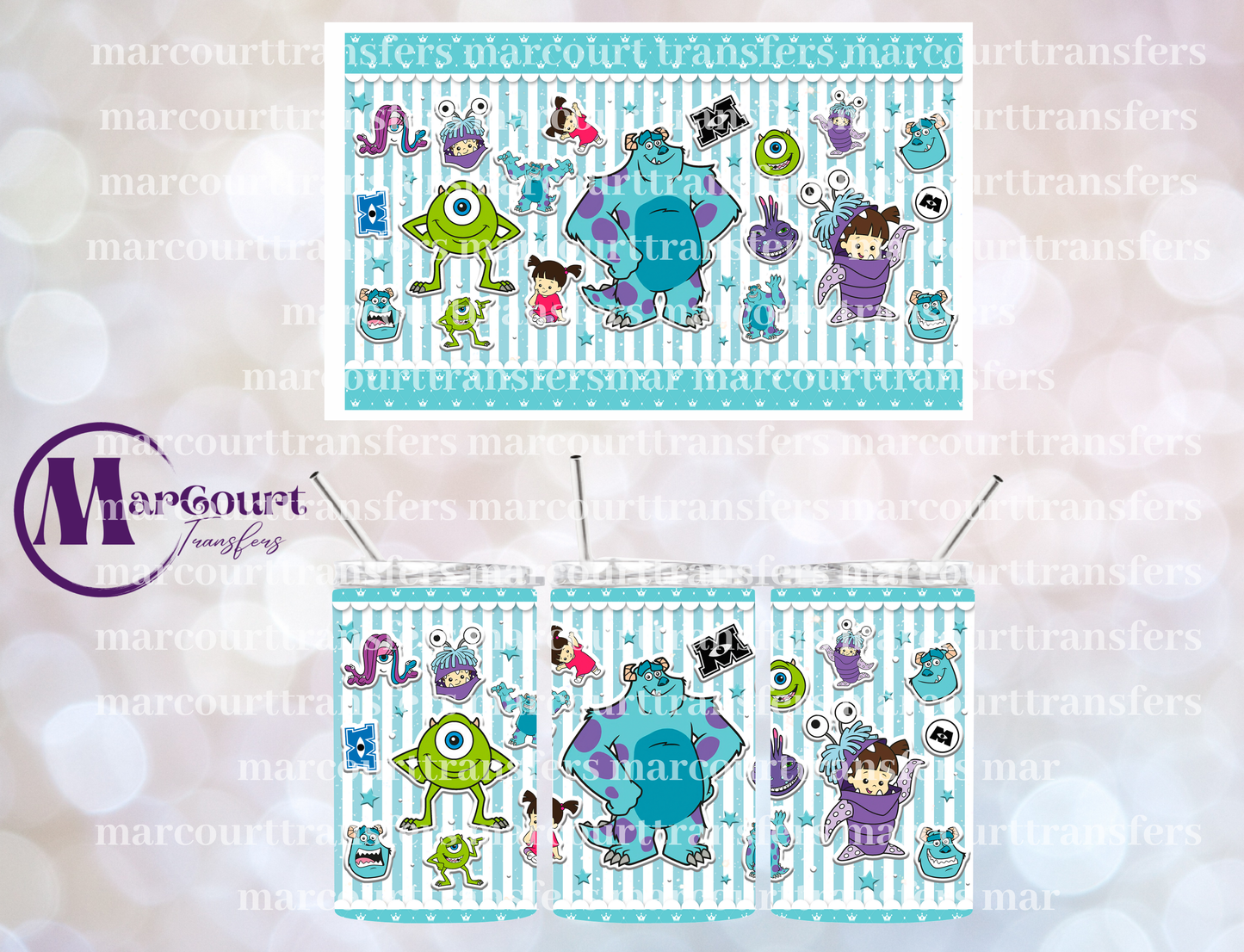 MONSTERS INC 12-12 OZ TUMBLER SUBLIMATION