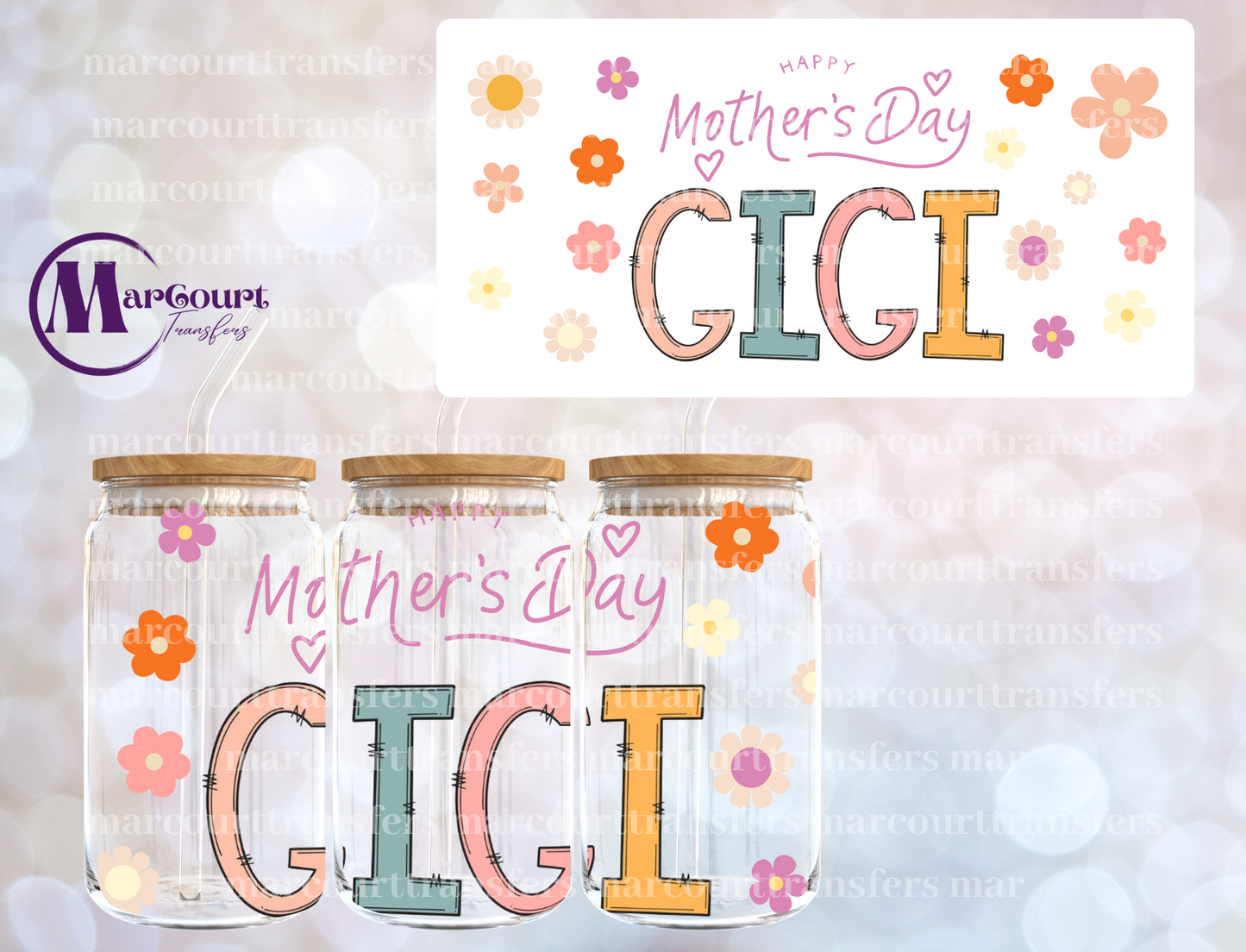 MOTHER'S DAY GIGI-16 0Z-UV DTF CUP WRAP