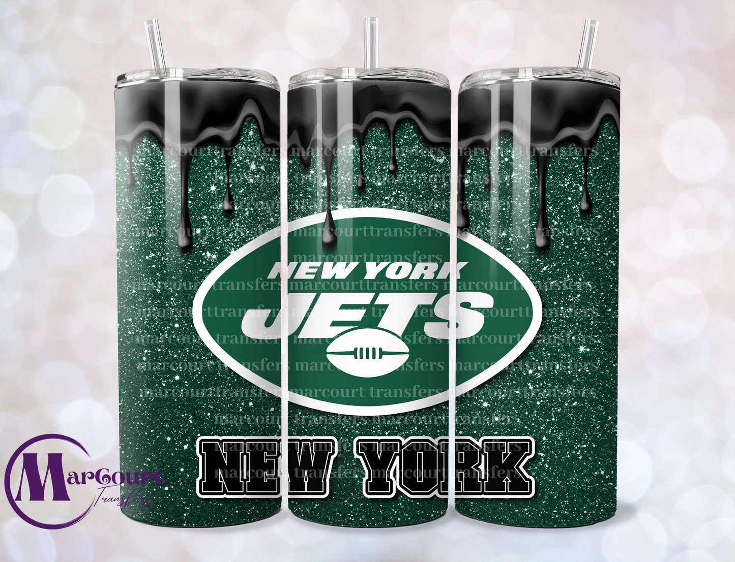 NEW YORK JETS DRIP-SKINNY UV DTF TRANSFER