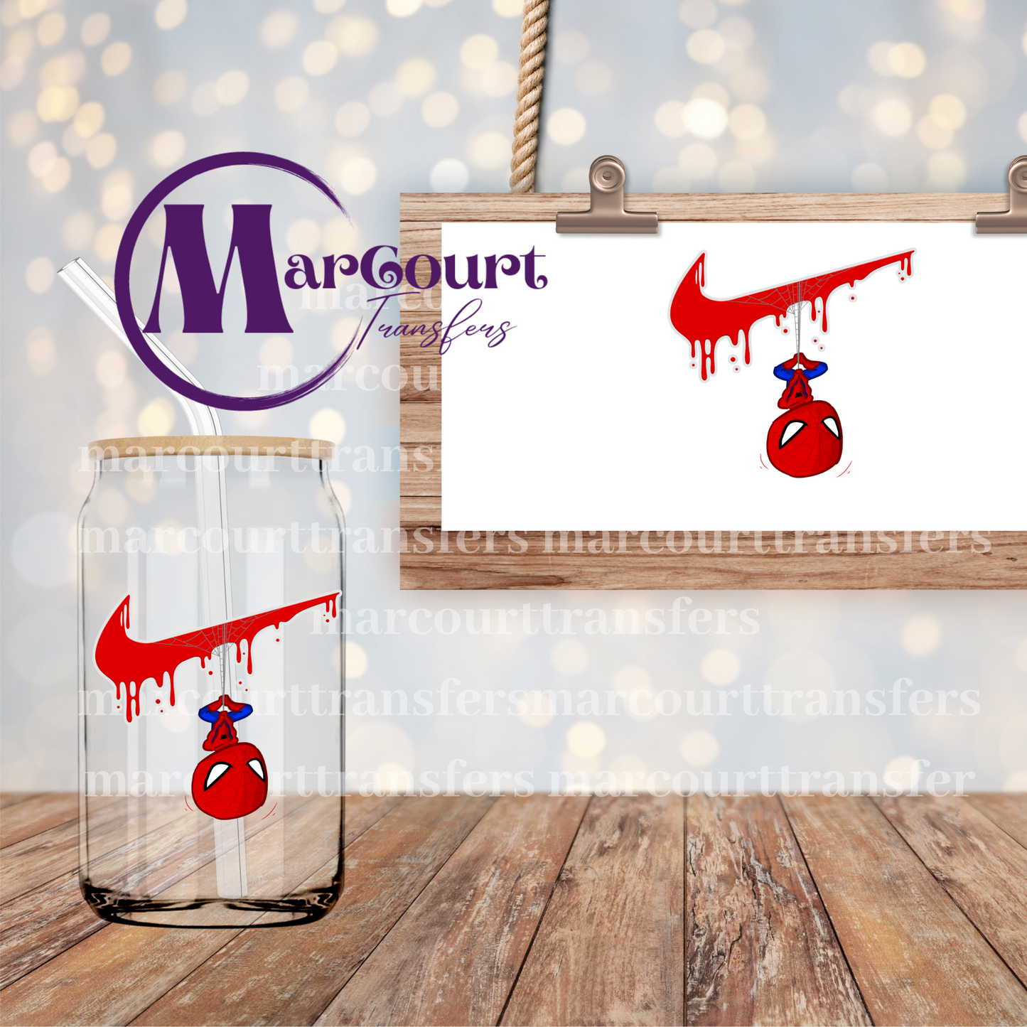 N*KE SPIDEY 2 DECAL-UV DTF CUP WRAP