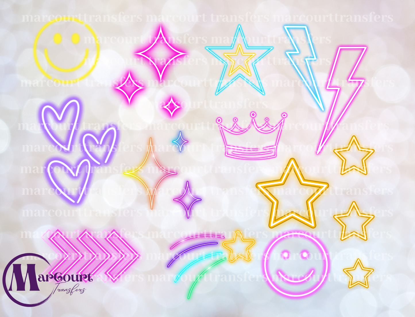 NEON RETRO ELEMENTS